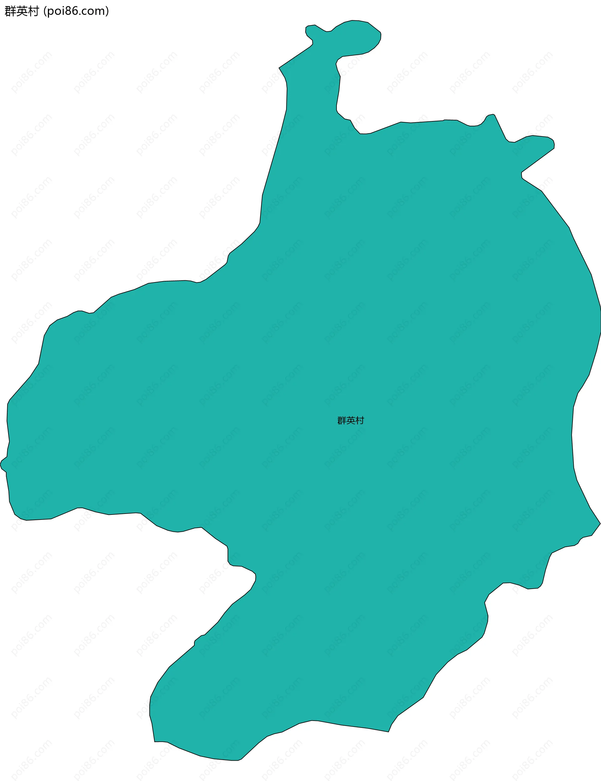 群英村边界地图