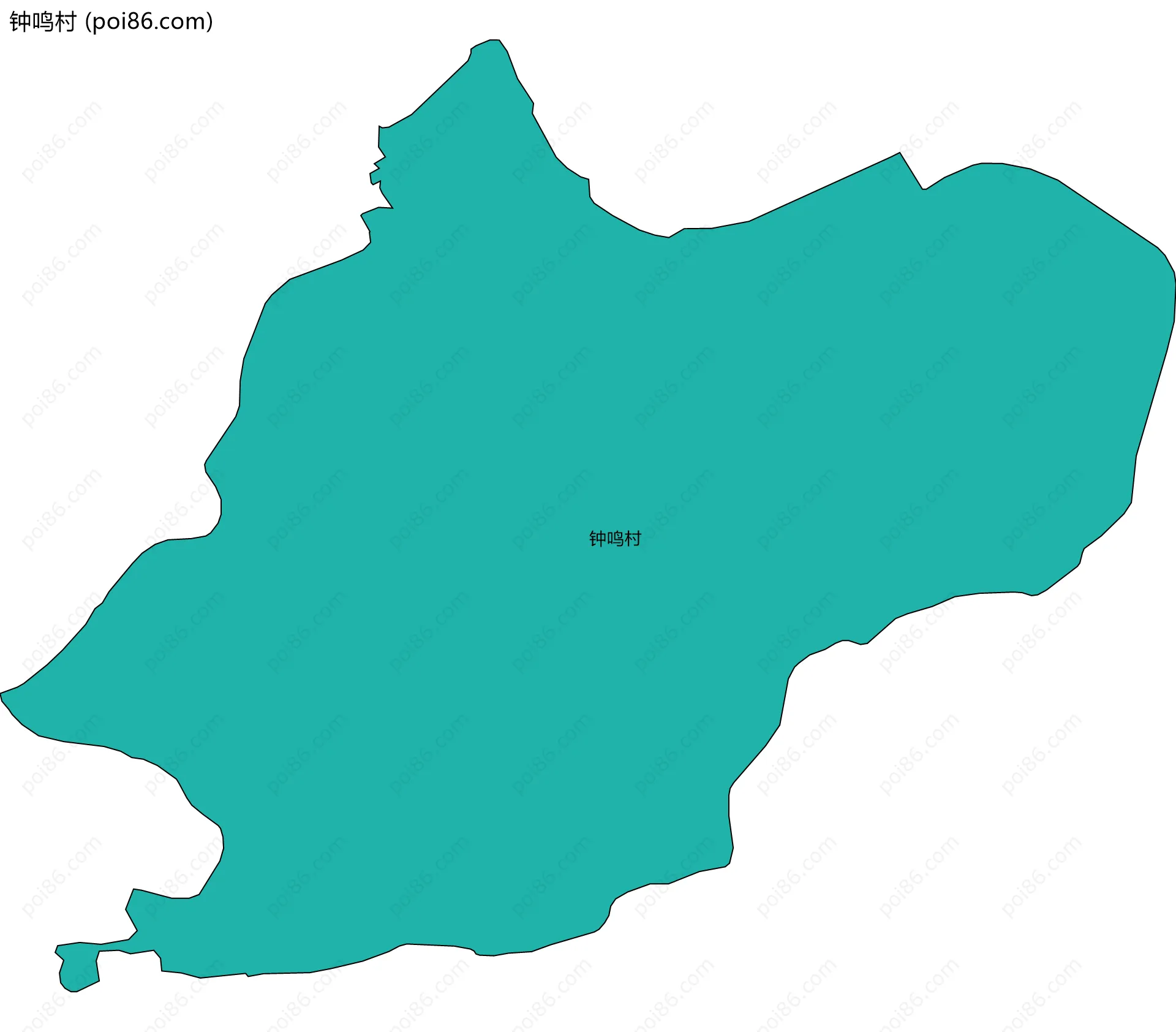 钟鸣村边界地图
