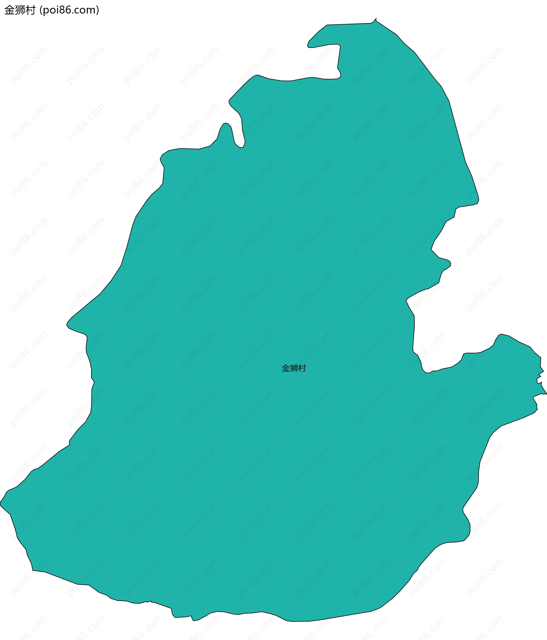 金狮村边界地图