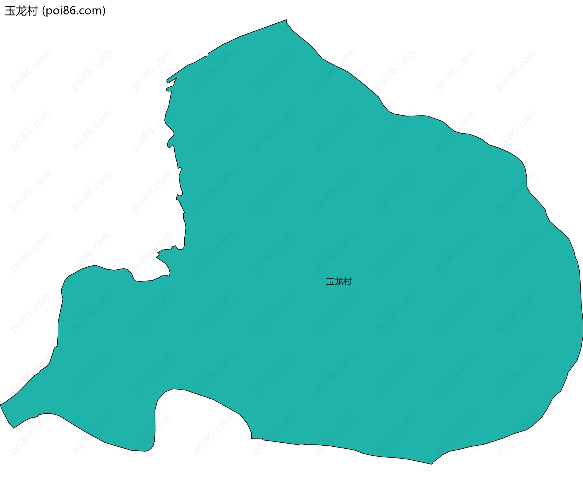 玉龙村边界地图
