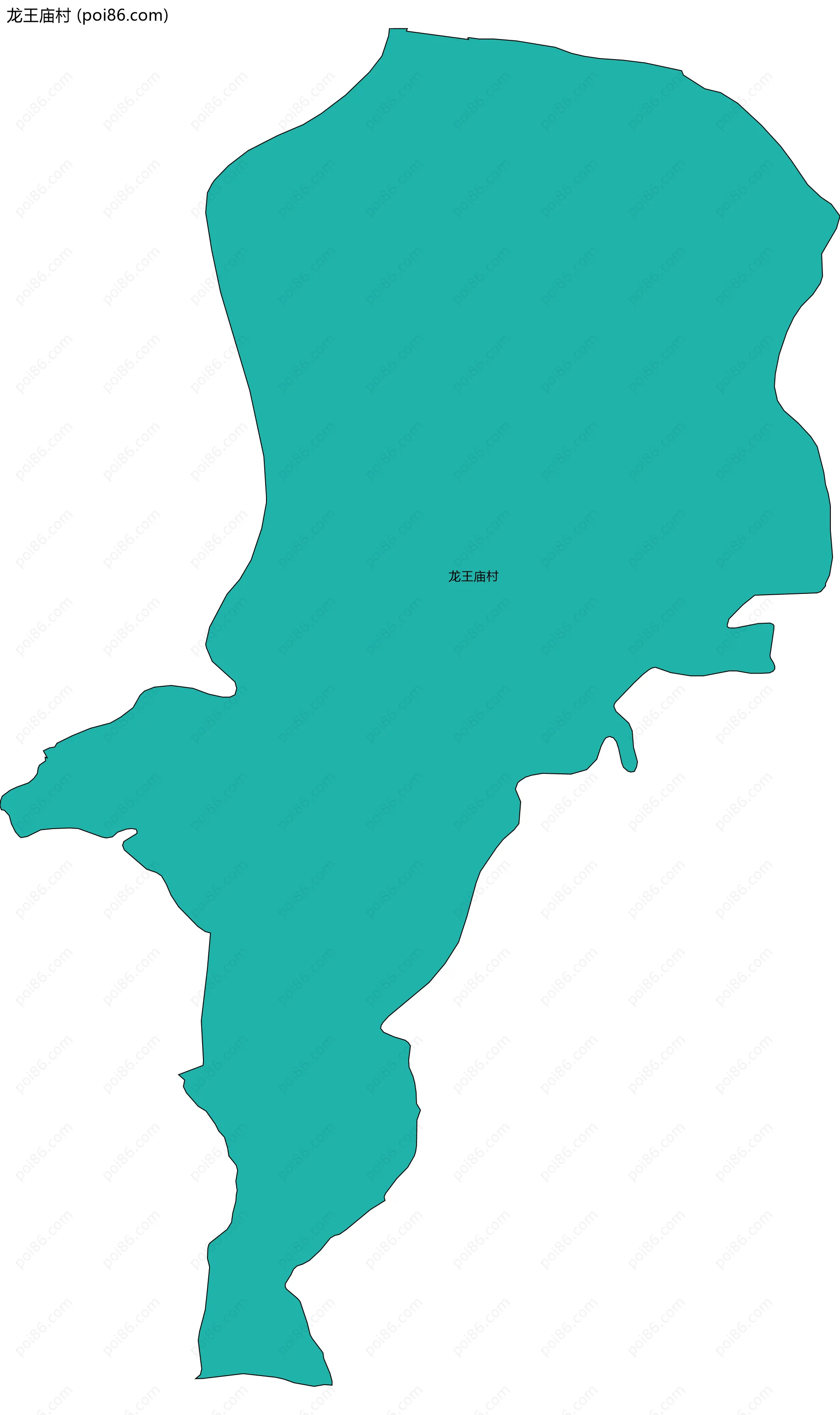 龙王庙村边界地图