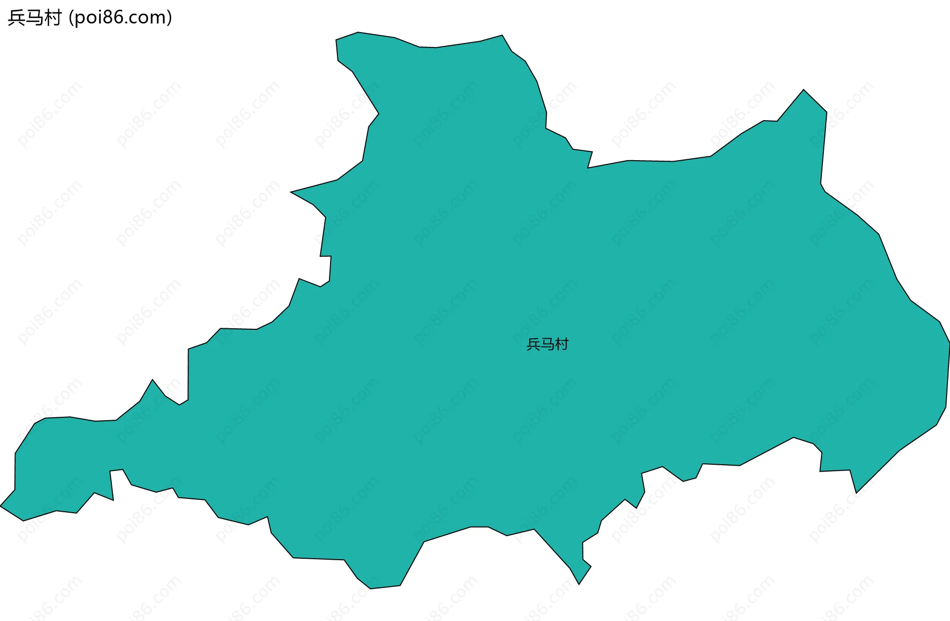 兵马村边界地图