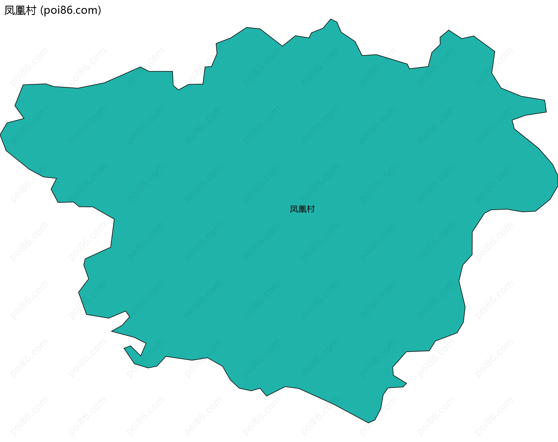 凤凰村边界地图