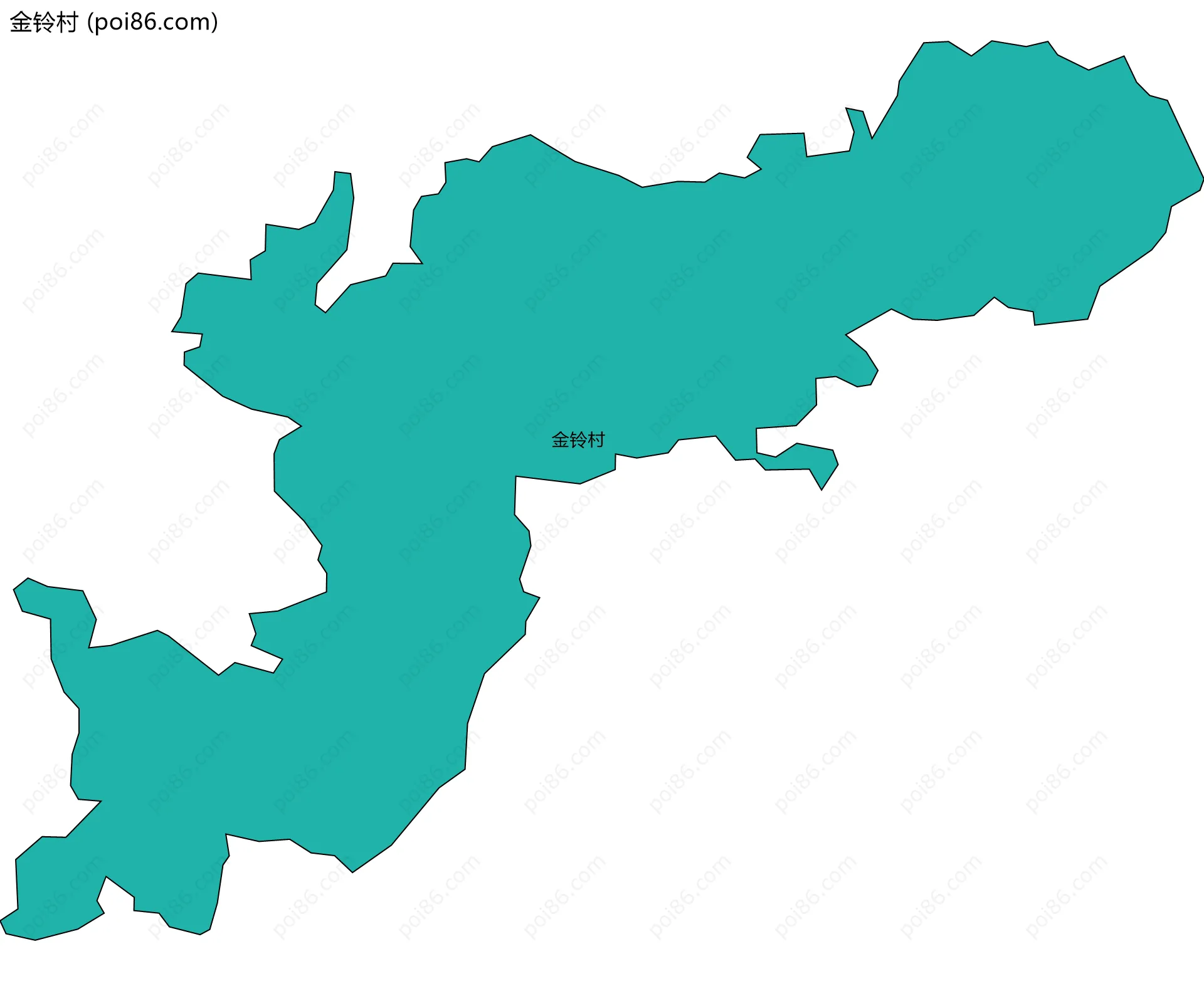 金铃村边界地图
