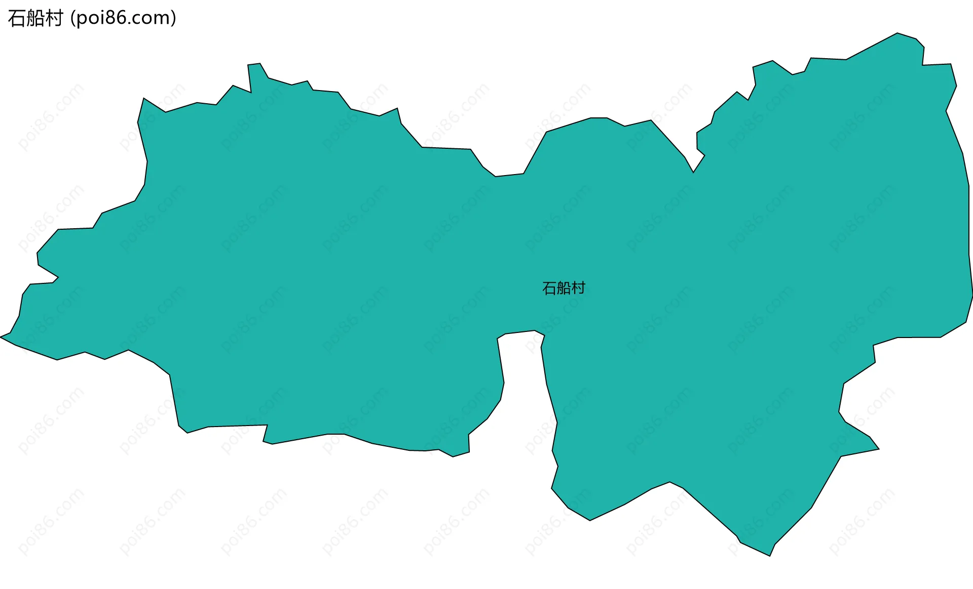石船村边界地图