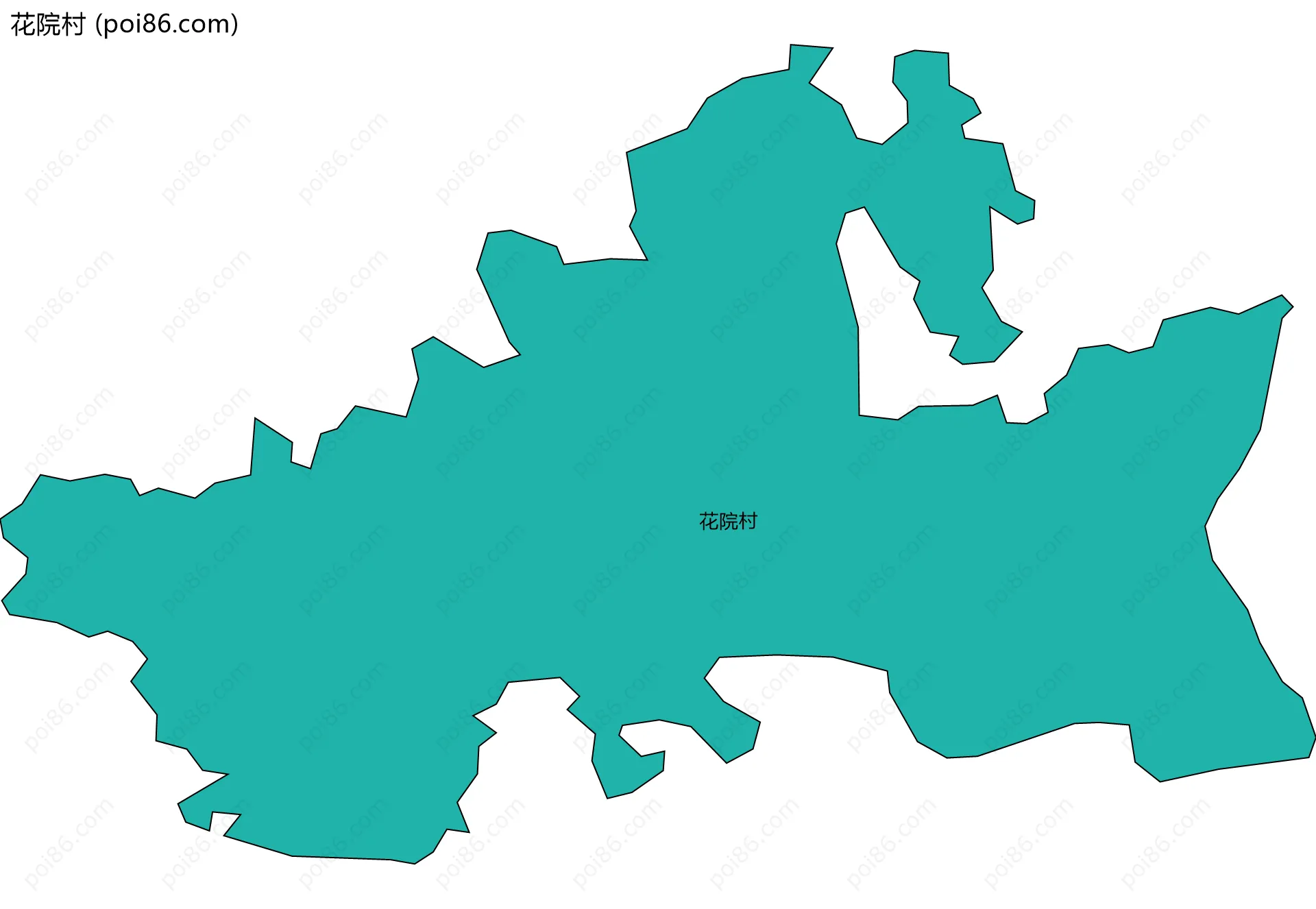 花院村边界地图
