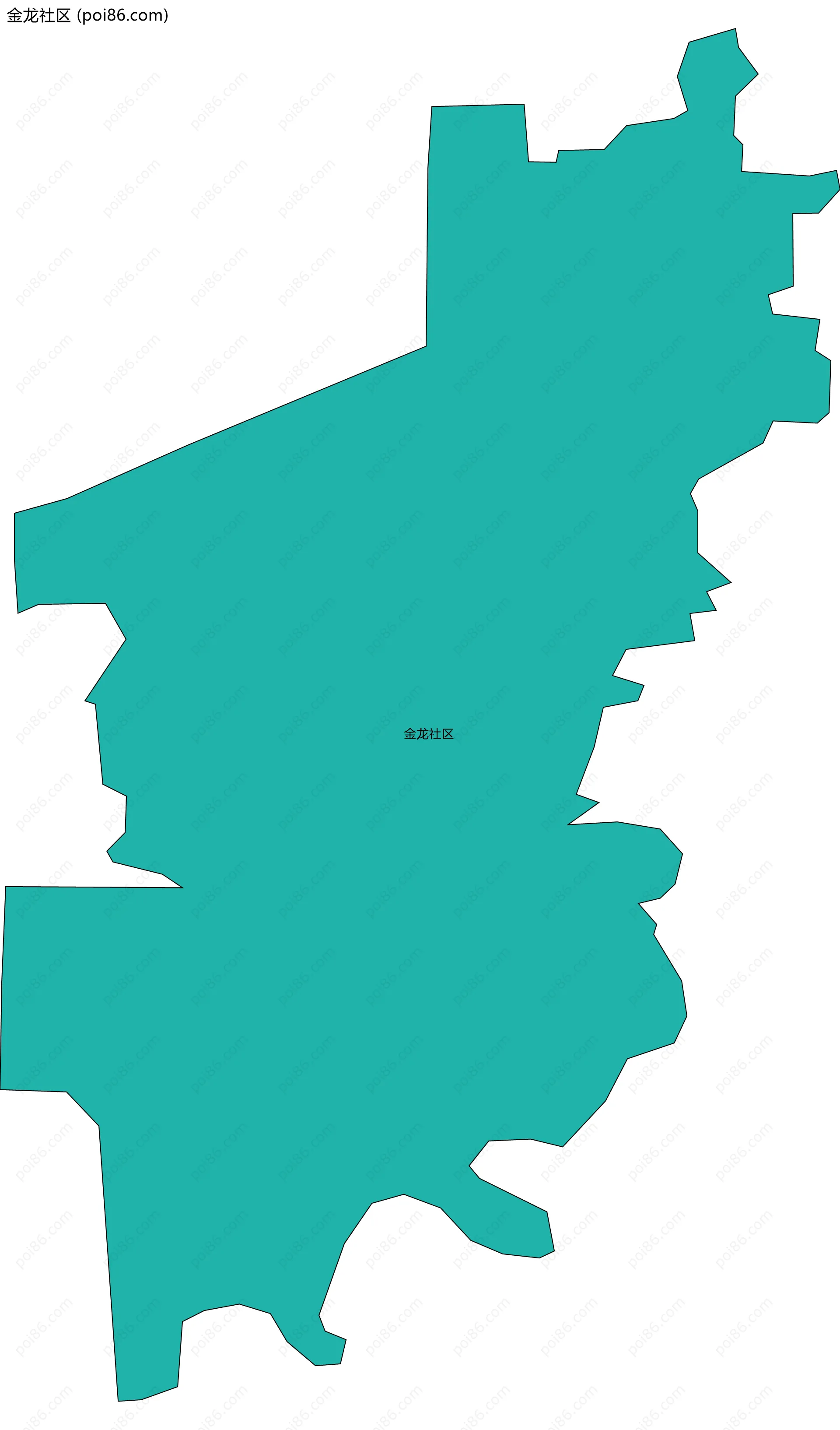金龙社区边界地图