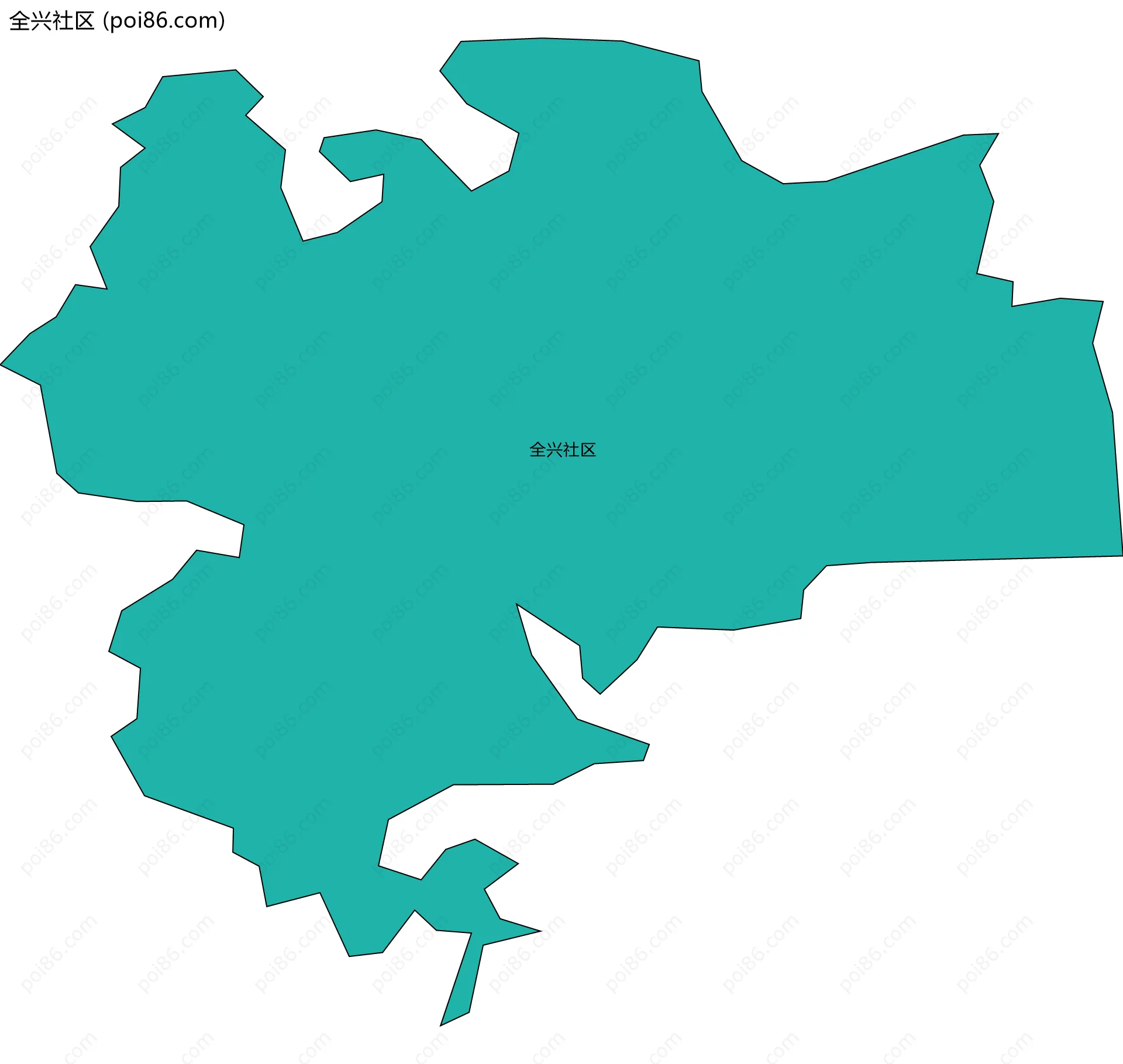 全兴社区边界地图