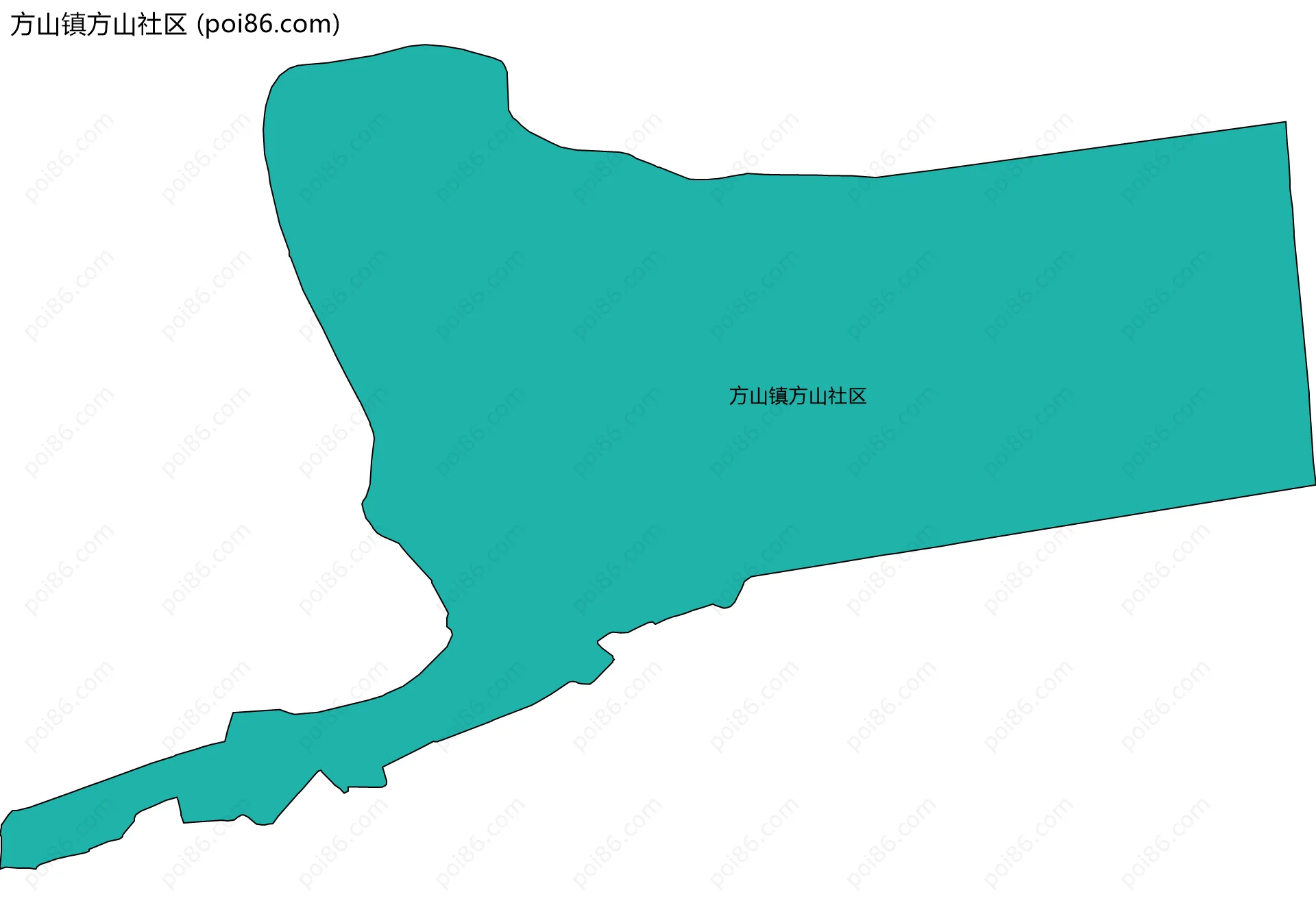 方山镇方山社区边界地图