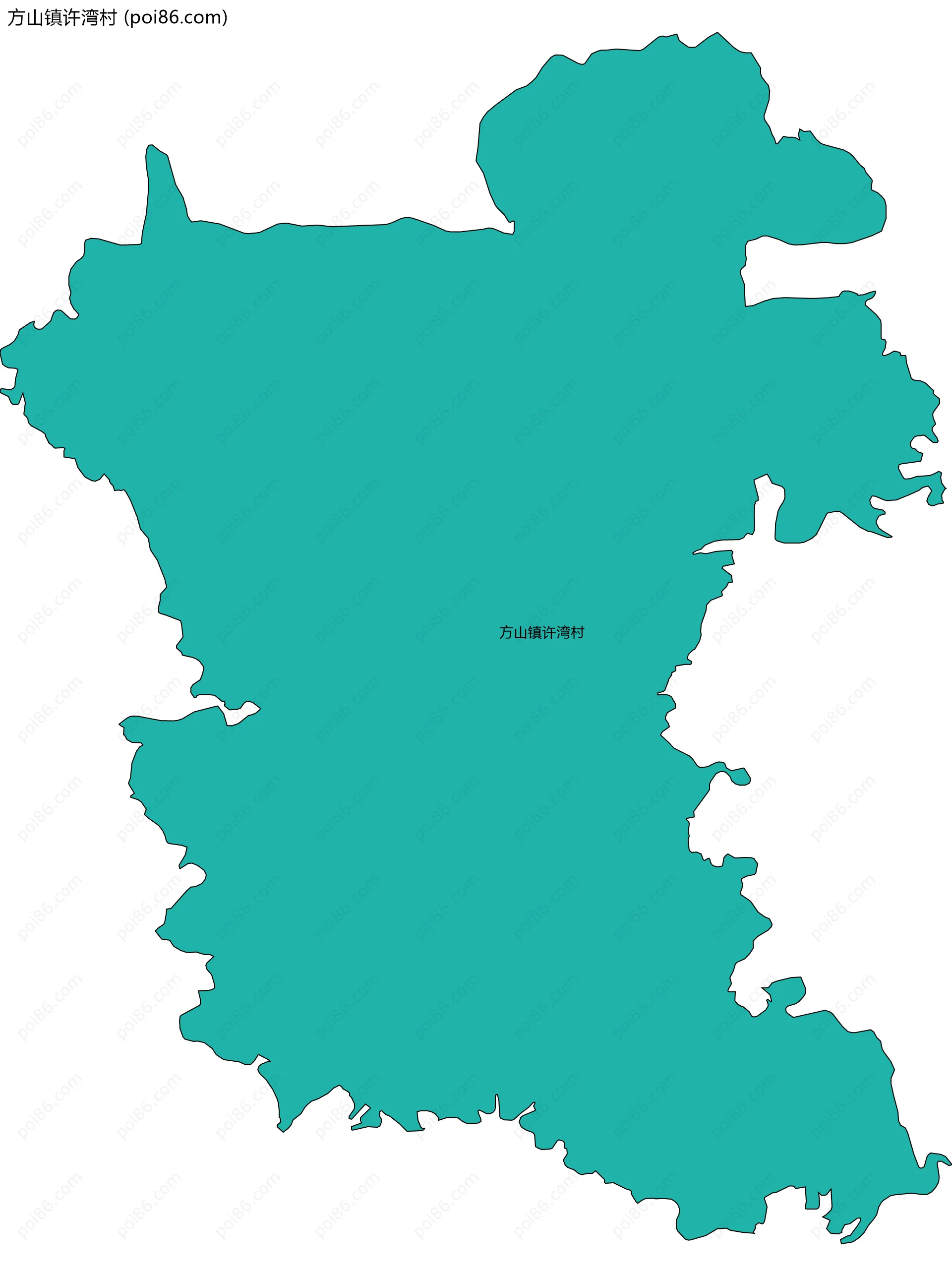 方山镇许湾村边界地图