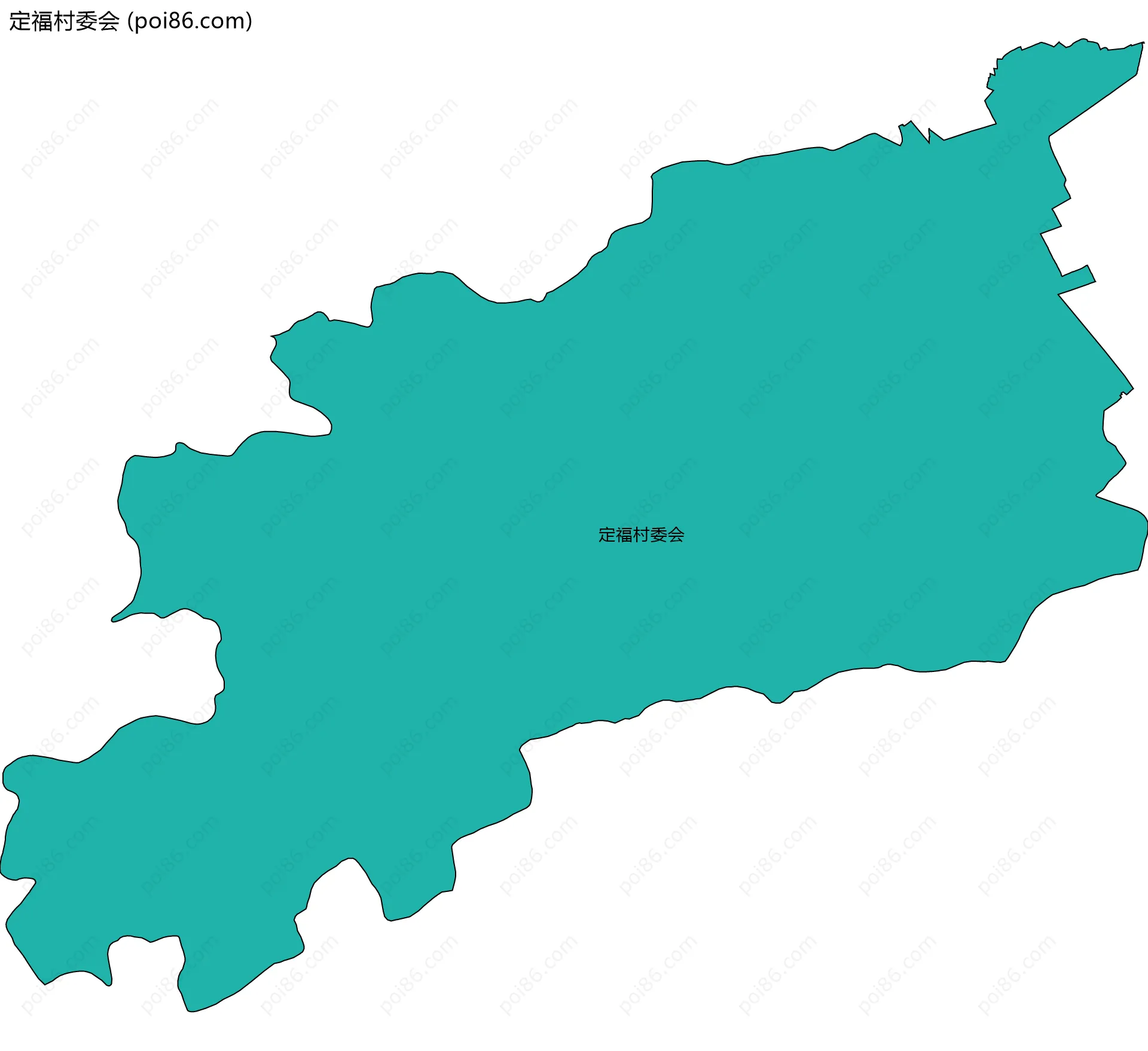 定福村委会边界地图