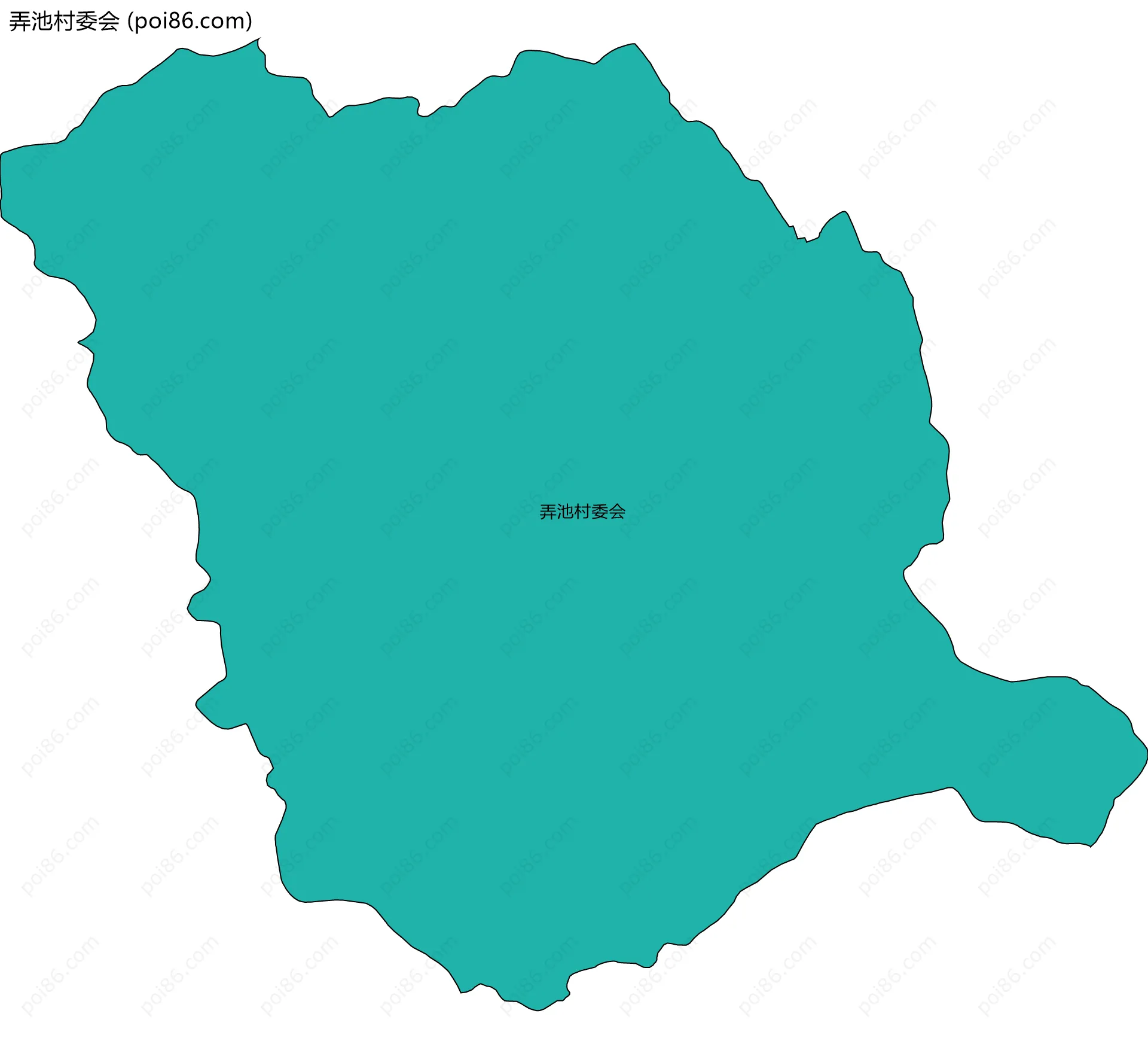 弄池村委会边界地图