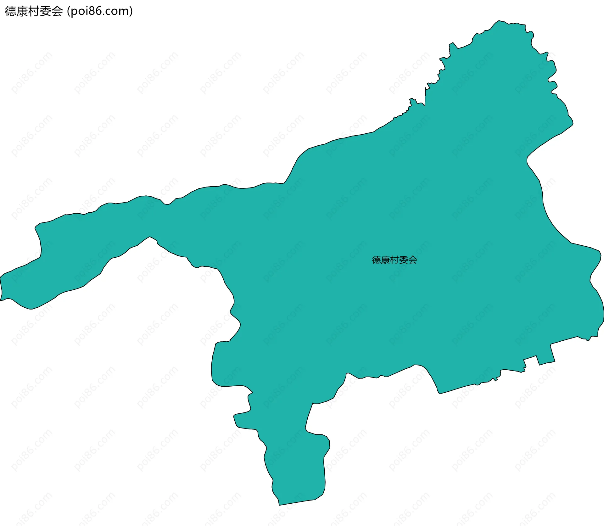 德康村委会边界地图