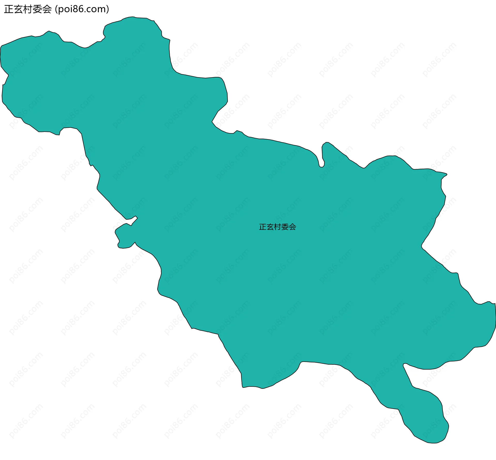 正玄村委会边界地图