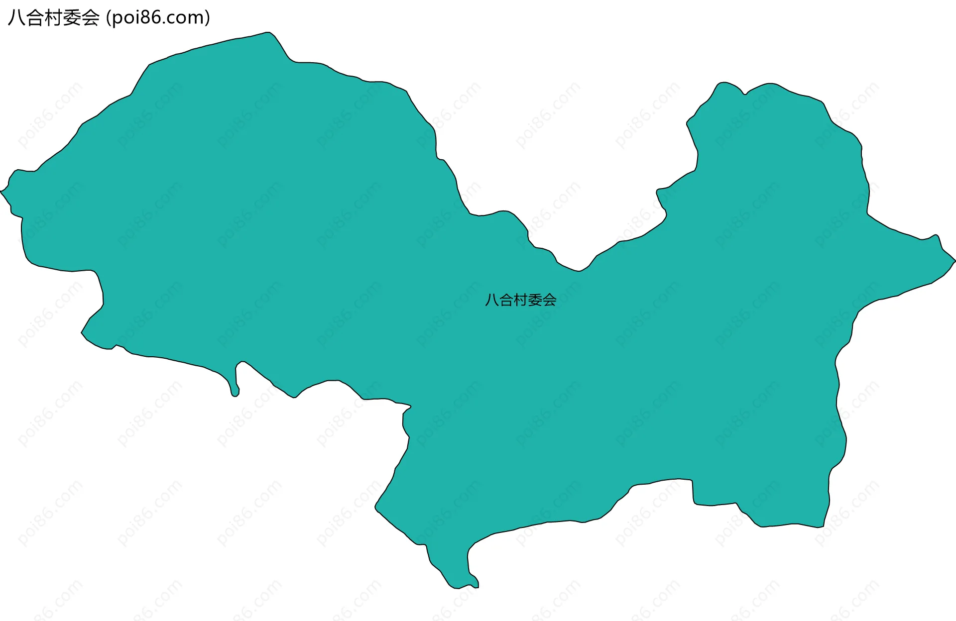 八合村委会边界地图