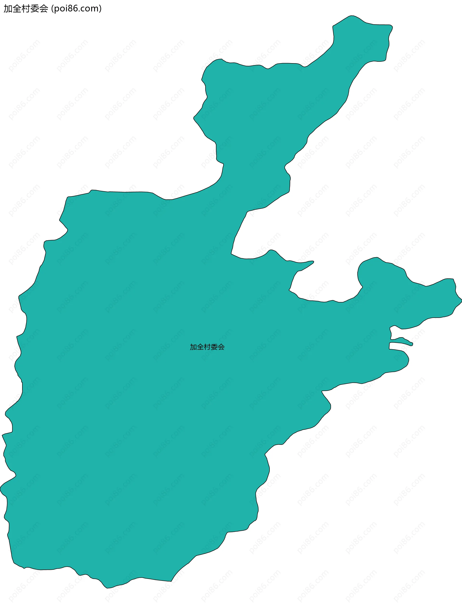 加全村委会边界地图