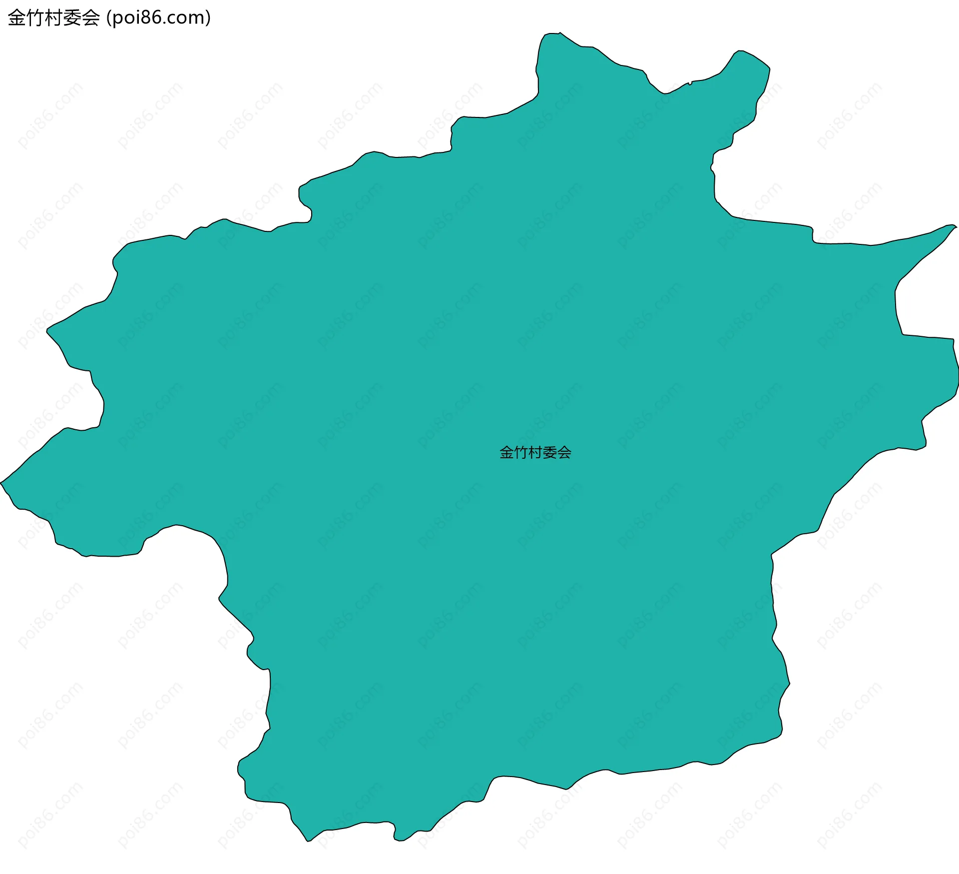 金竹村委会边界地图