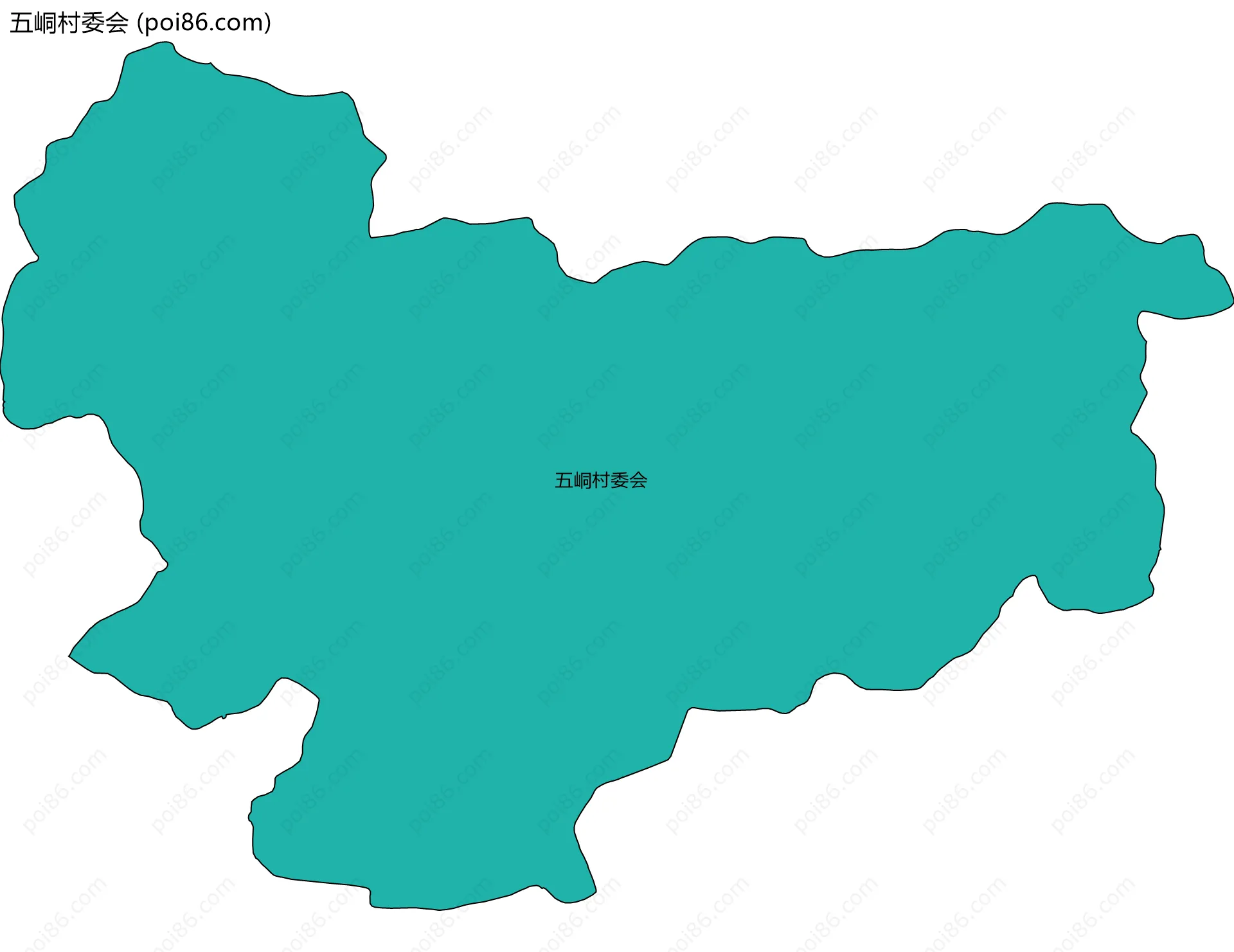 五峒村委会边界地图