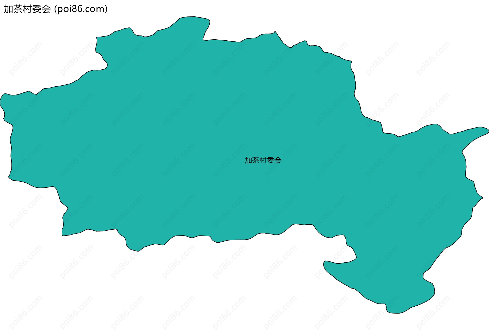 加茶村委会边界地图