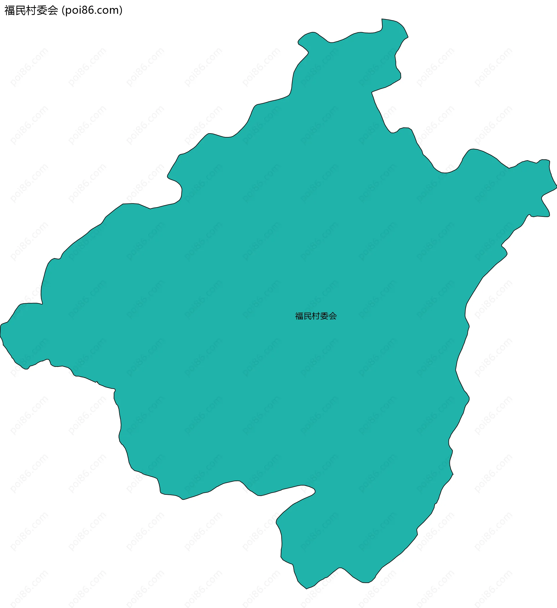 福民村委会边界地图