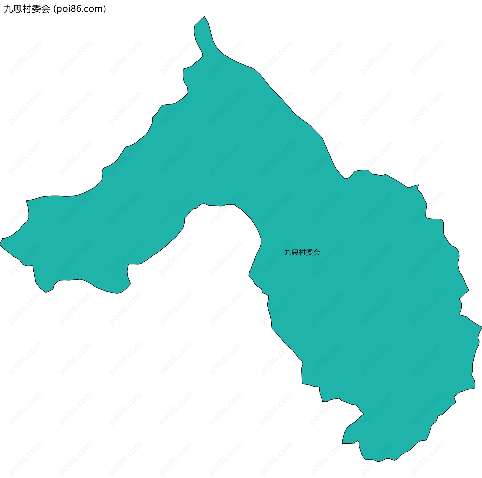 九思村委会边界地图