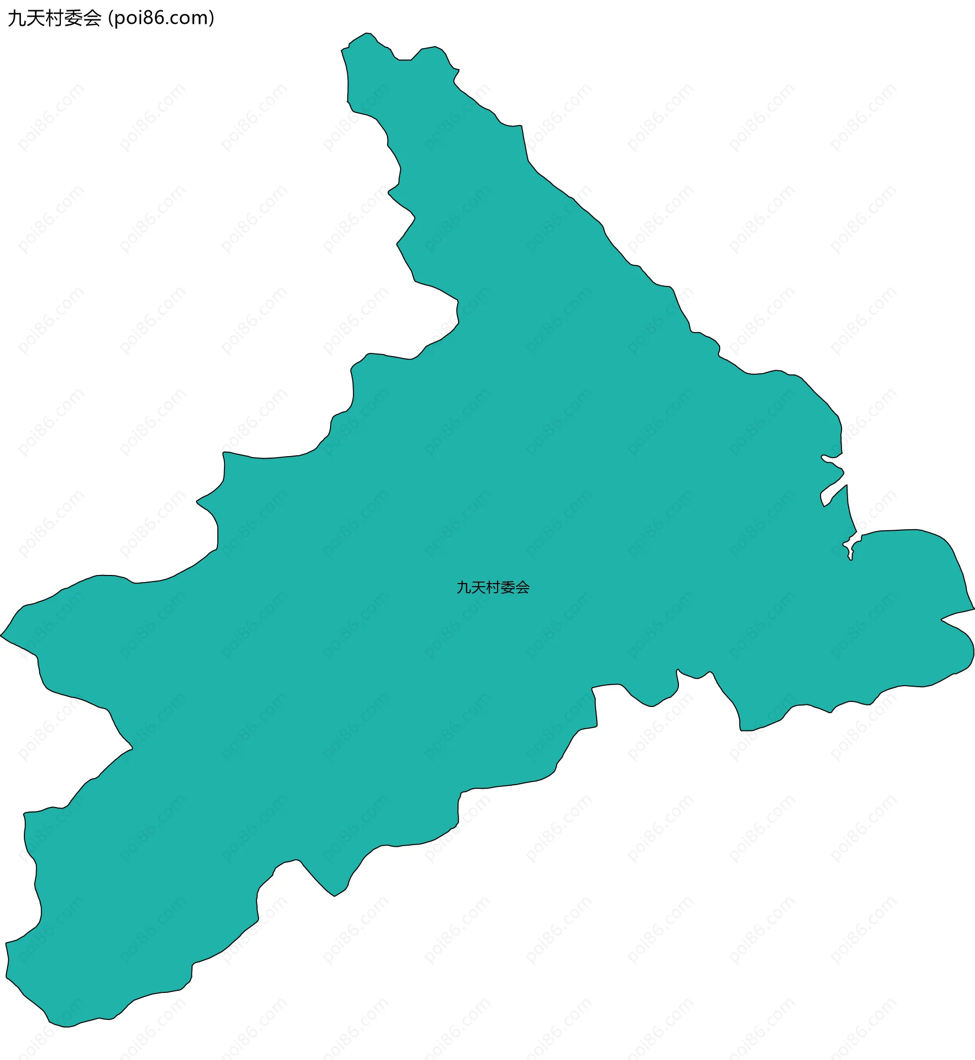 九天村委会边界地图