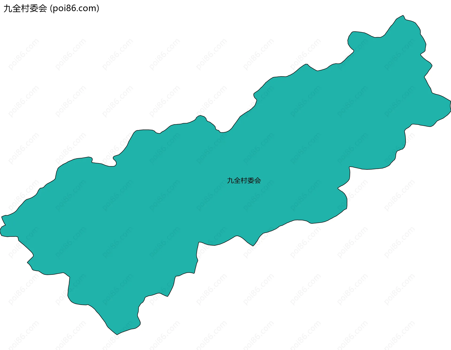 九全村委会边界地图