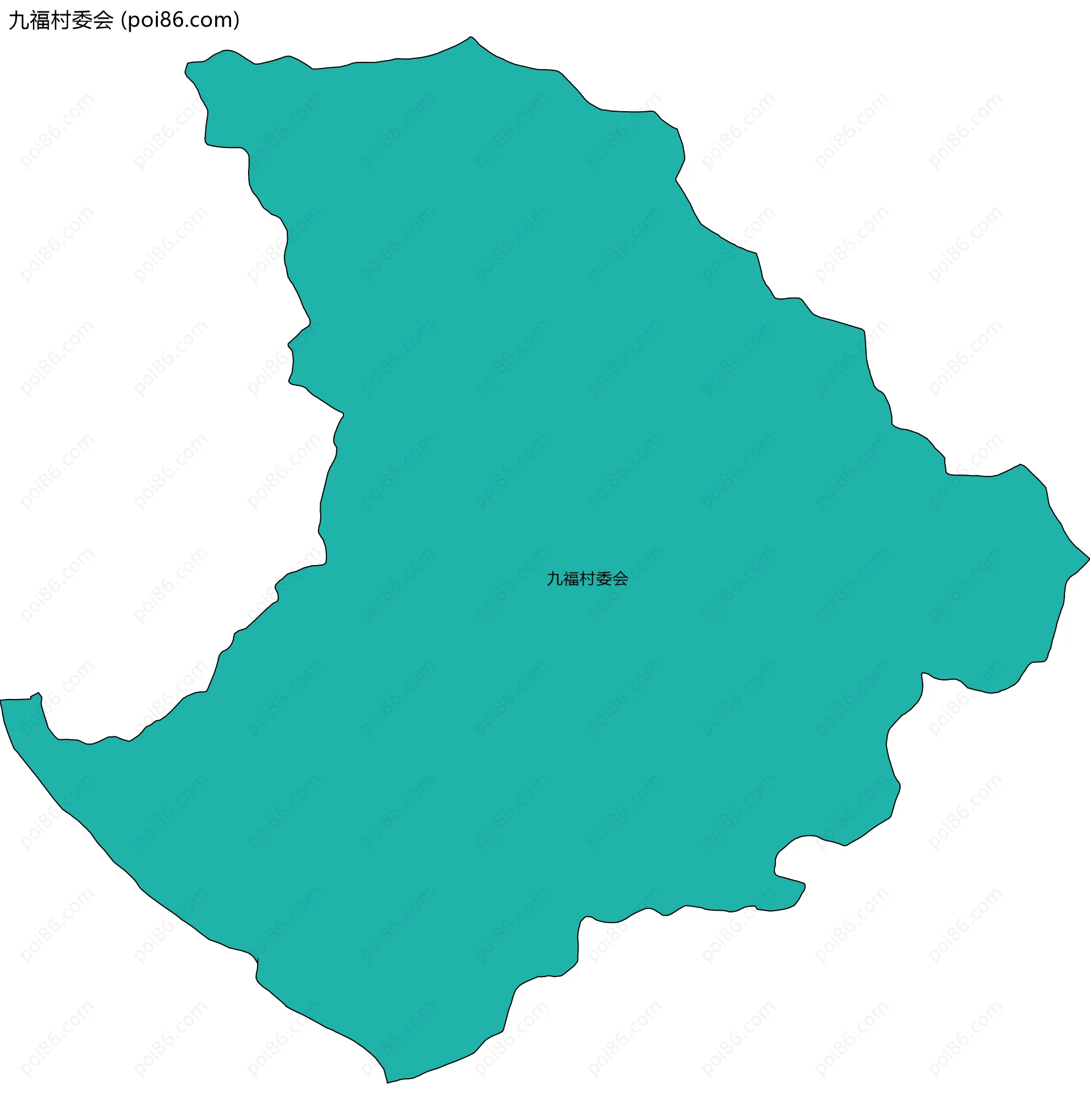九福村委会边界地图