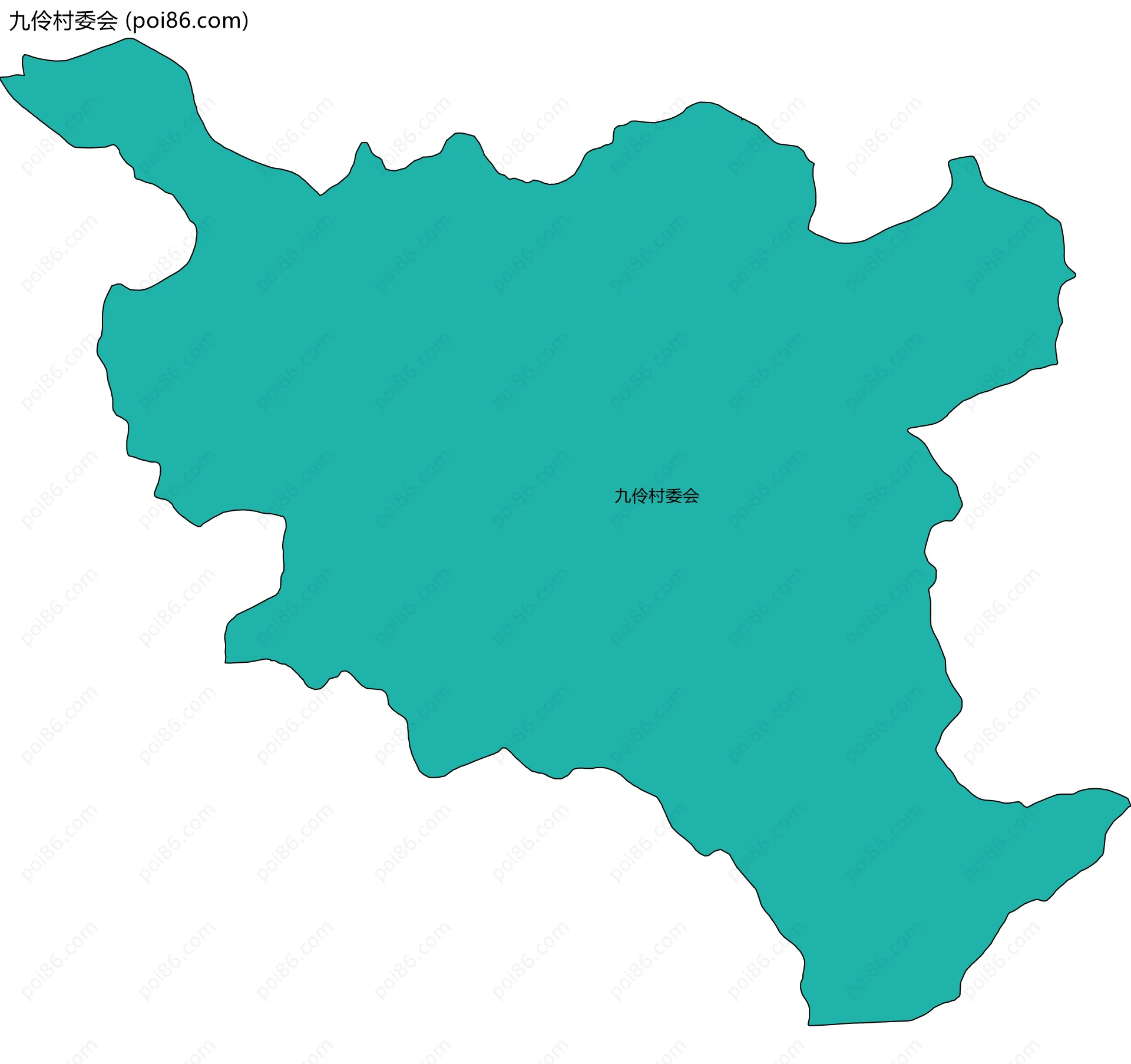 九伶村委会边界地图