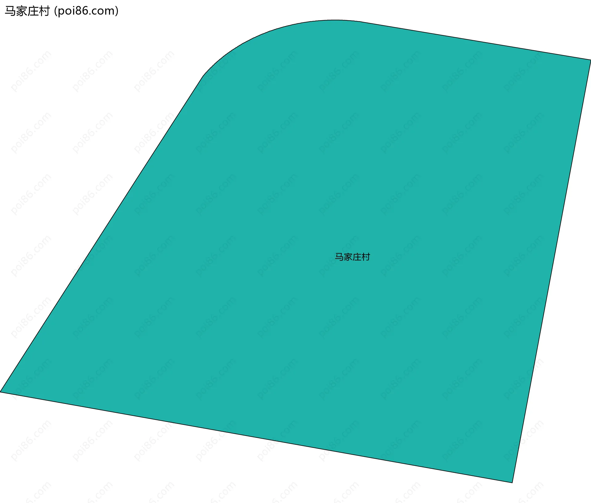 马家庄村边界地图