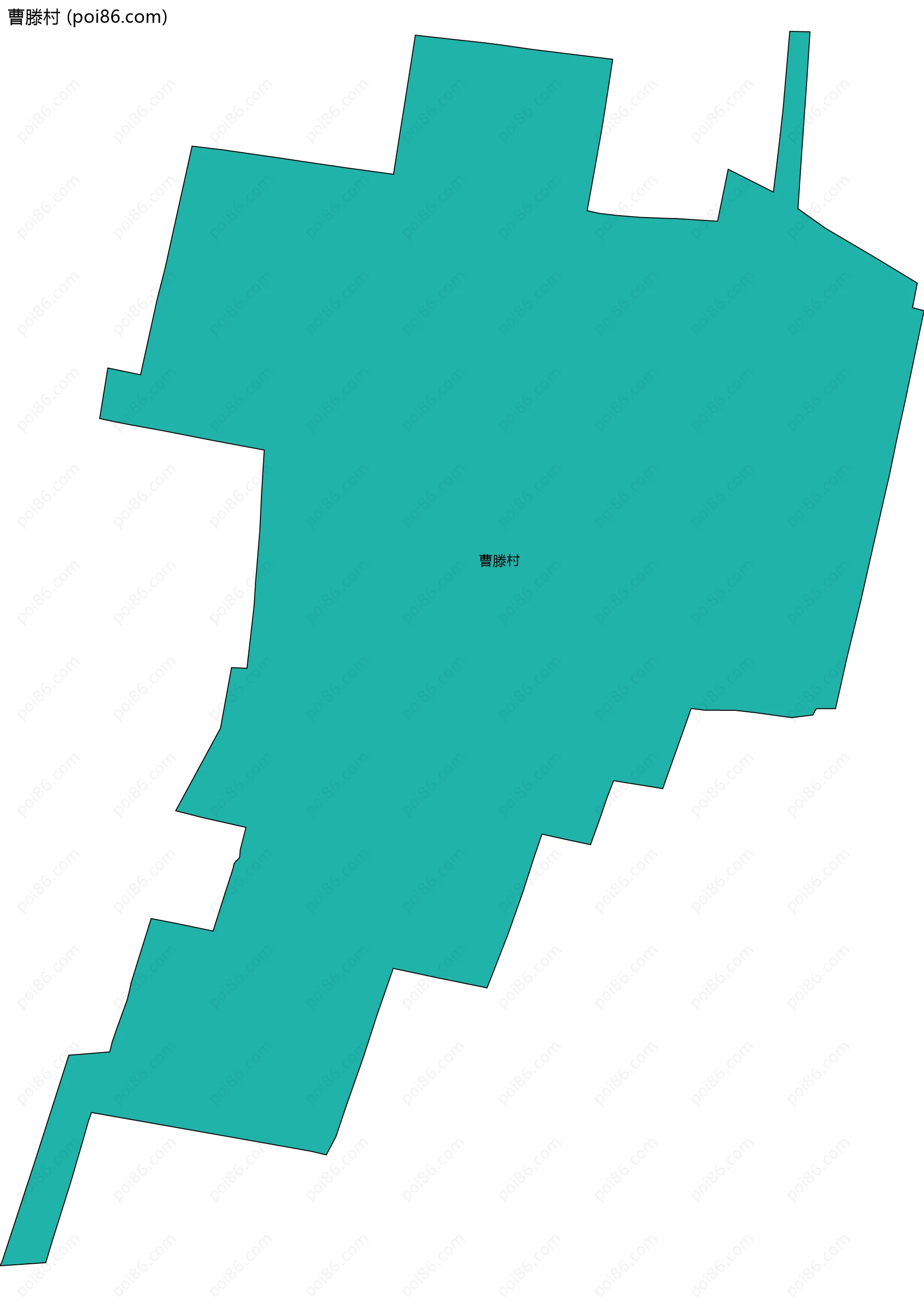 曹滕村边界地图