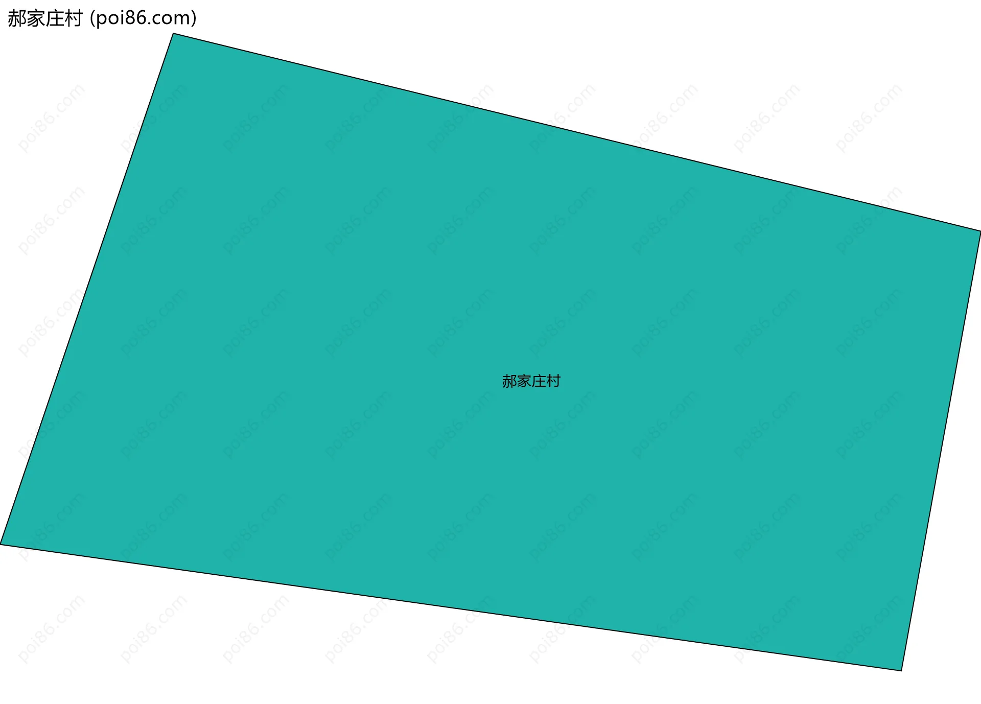 郝家庄村边界地图