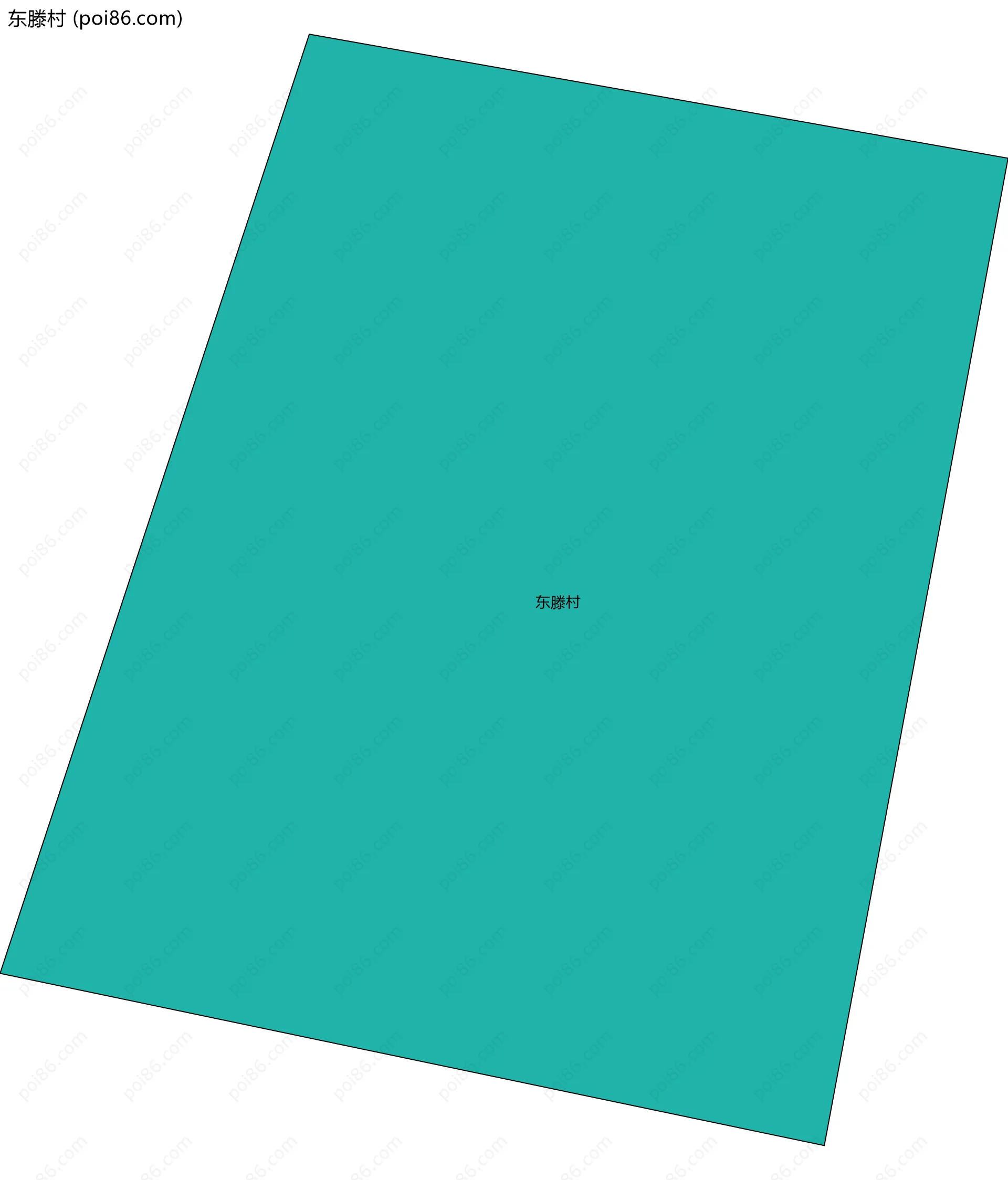 东滕村边界地图