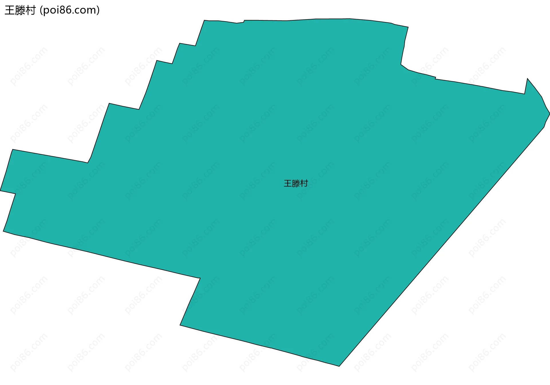王滕村边界地图