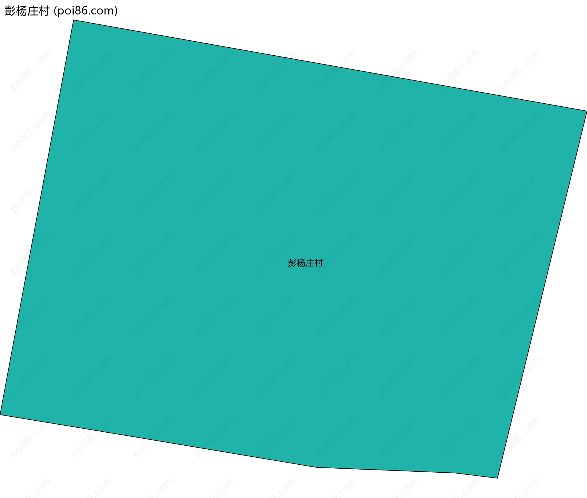 彭杨庄村边界地图