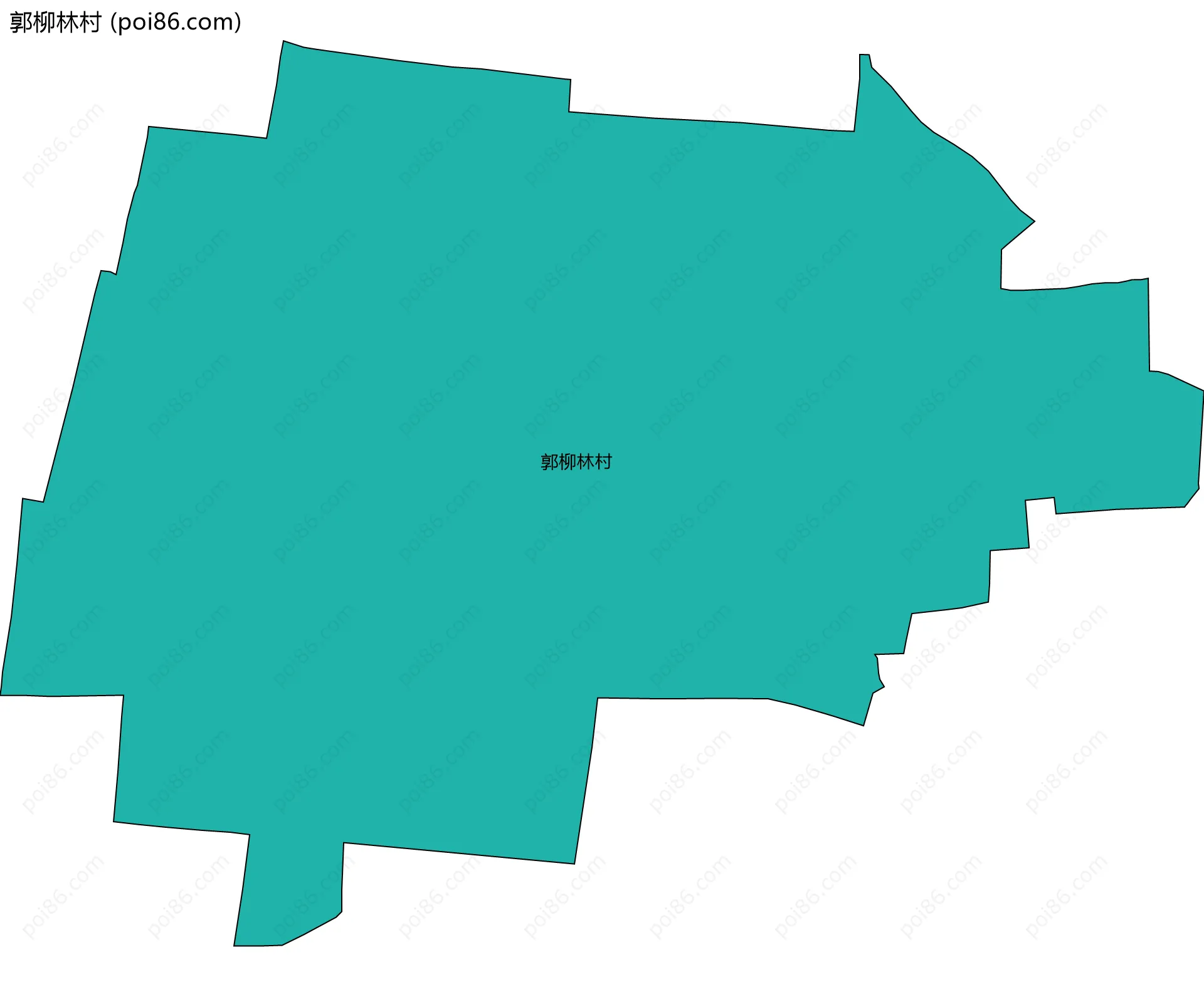 郭柳林村边界地图