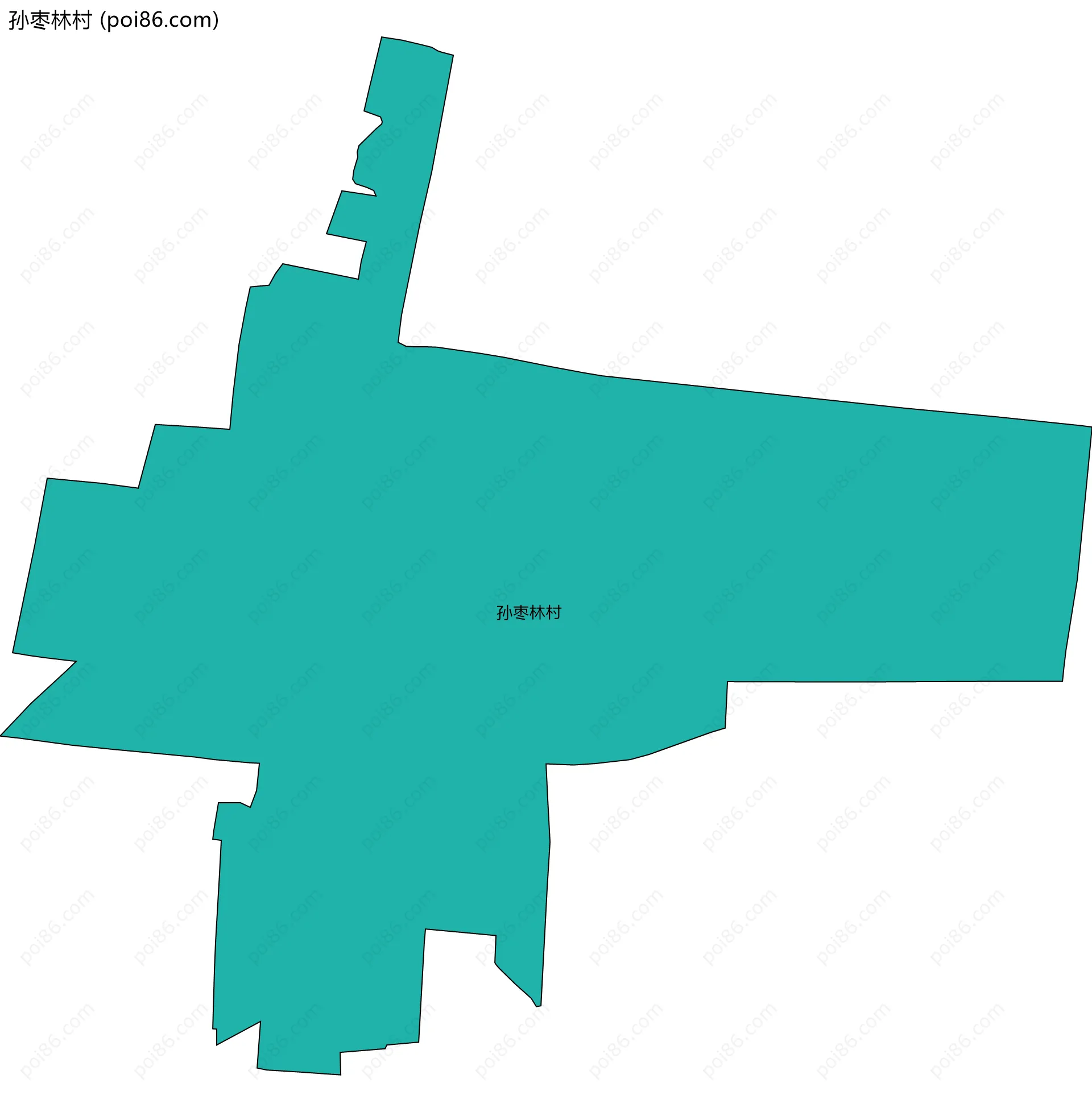 孙枣林村边界地图