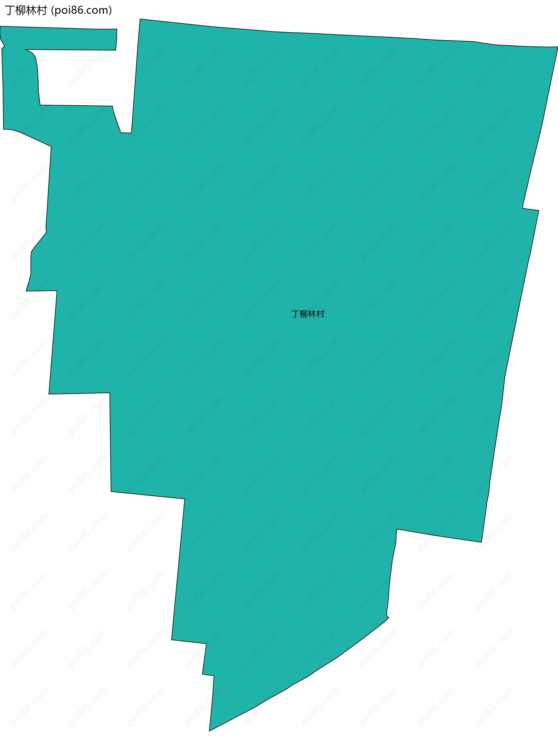 丁柳林村边界地图