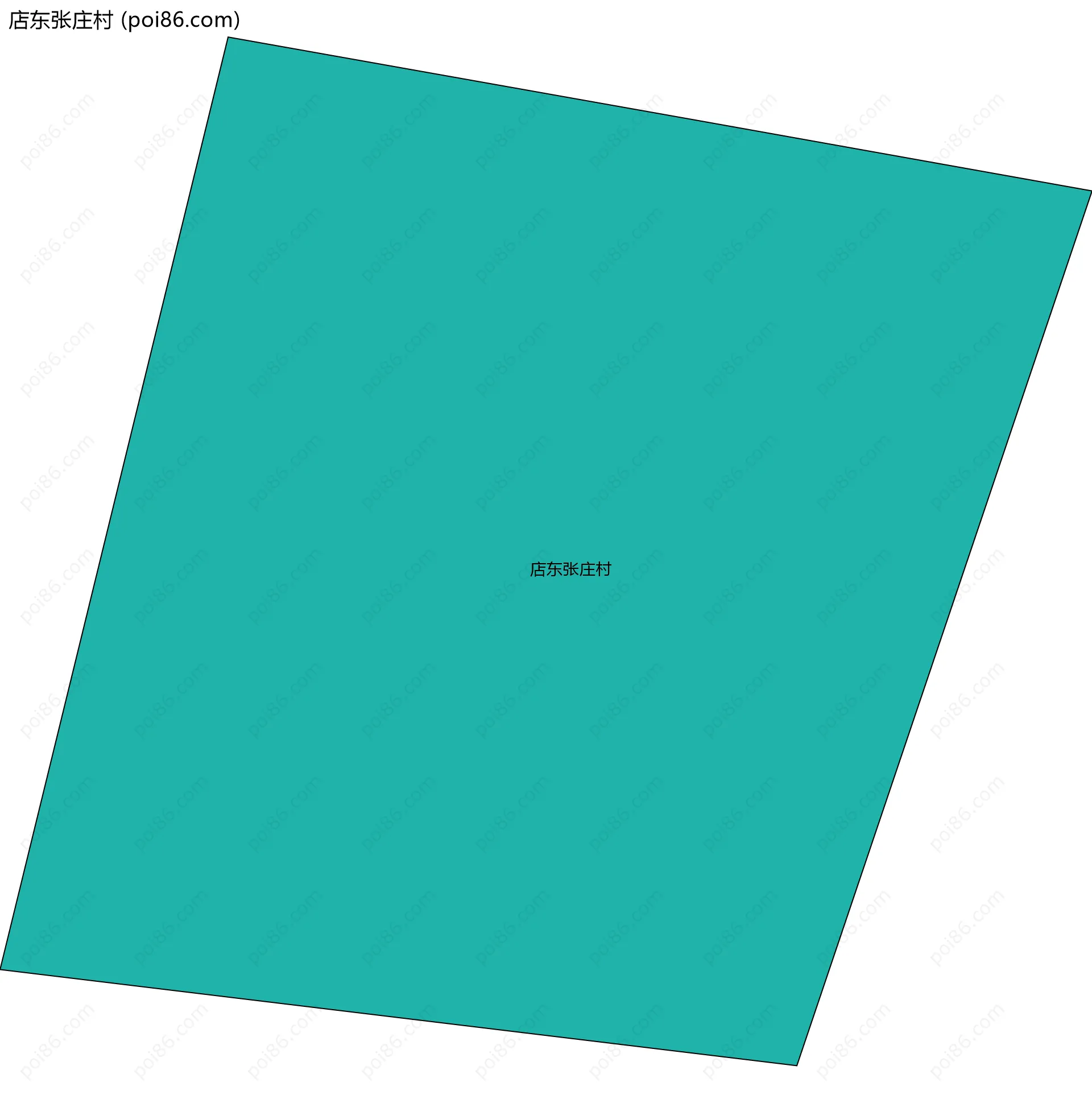 店东张庄村边界地图