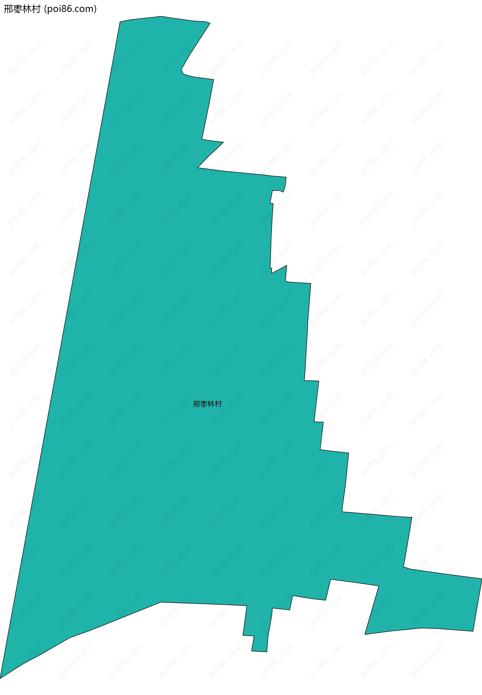 邢枣林村边界地图