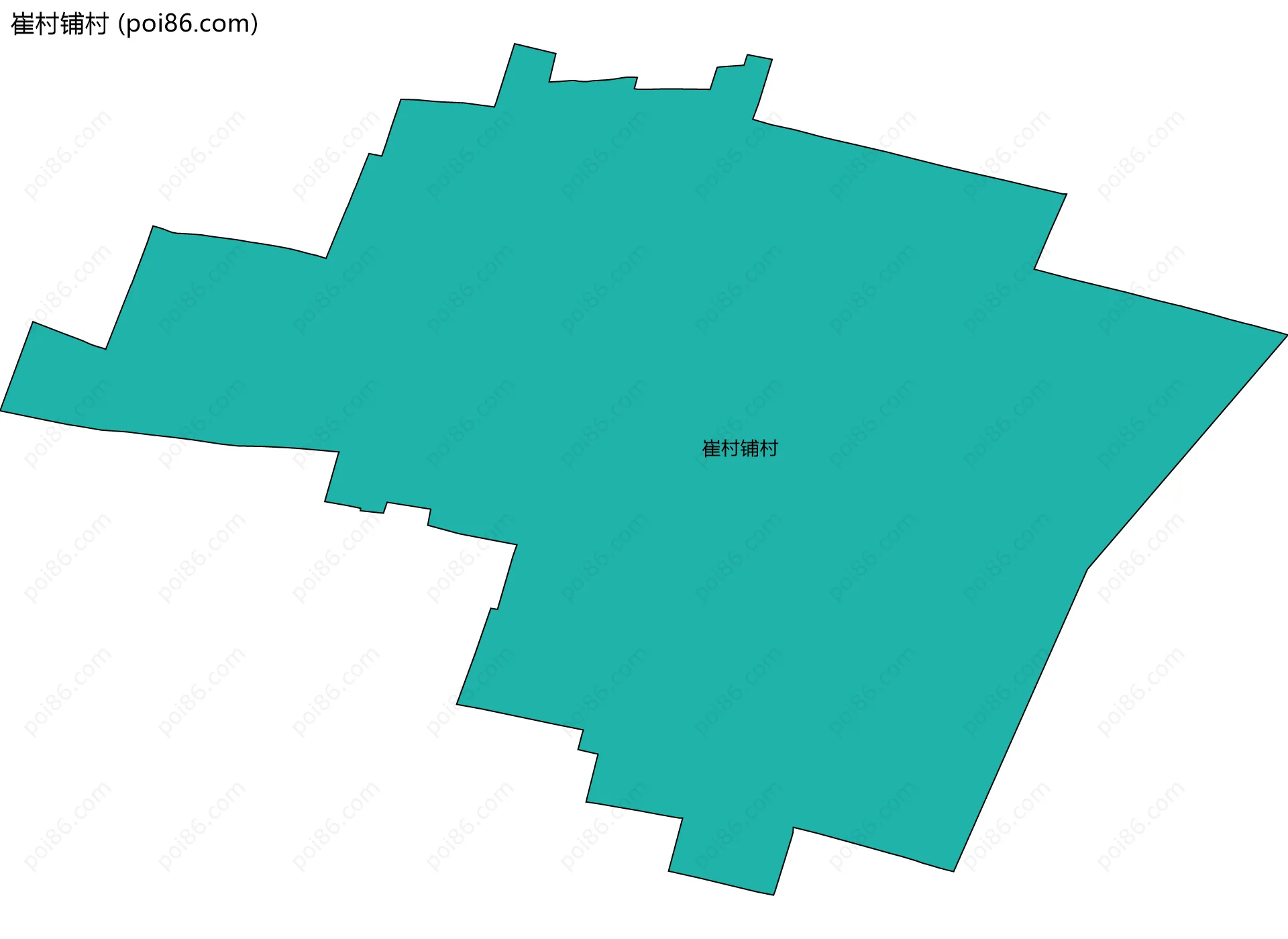 崔村铺村边界地图
