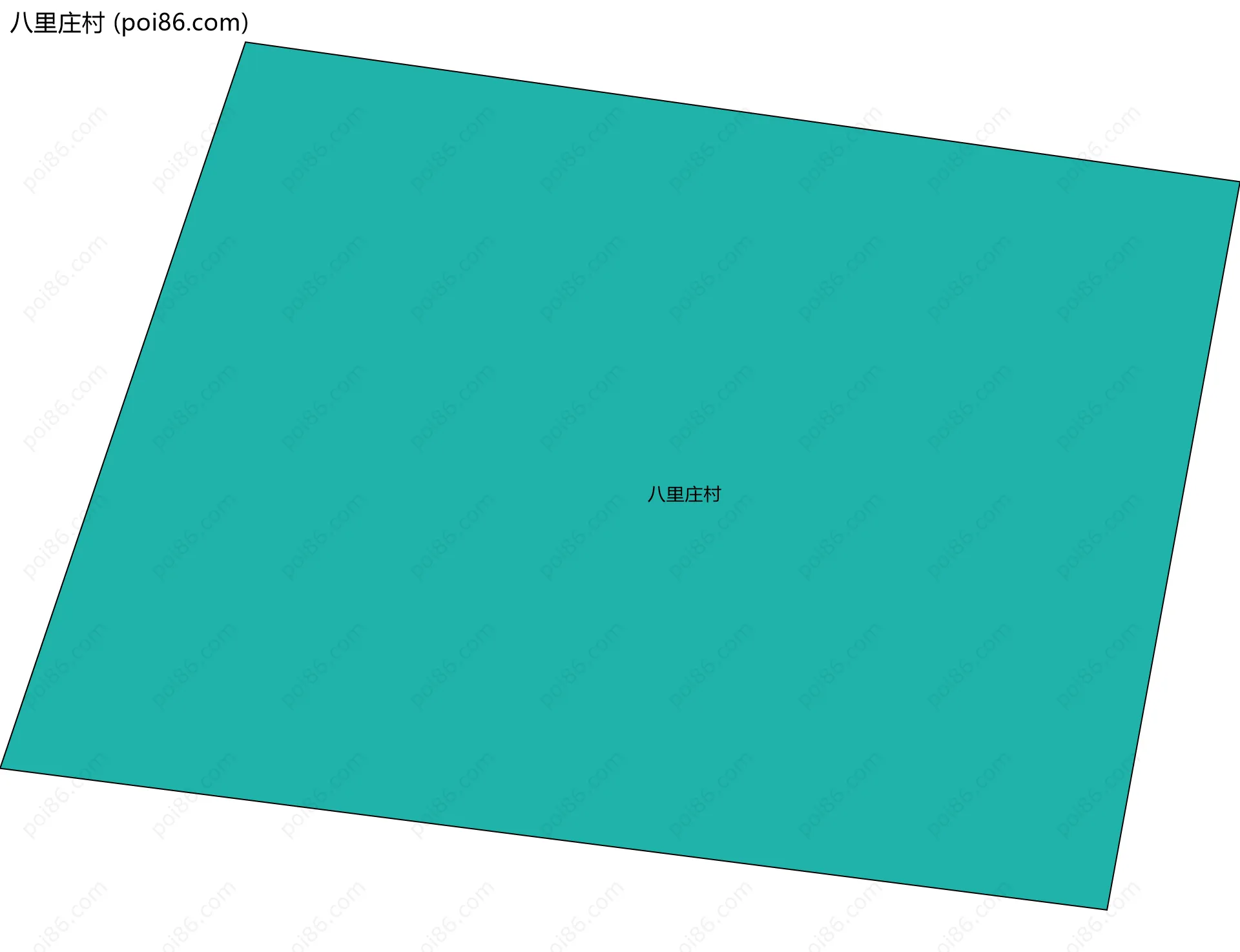 八里庄村边界地图