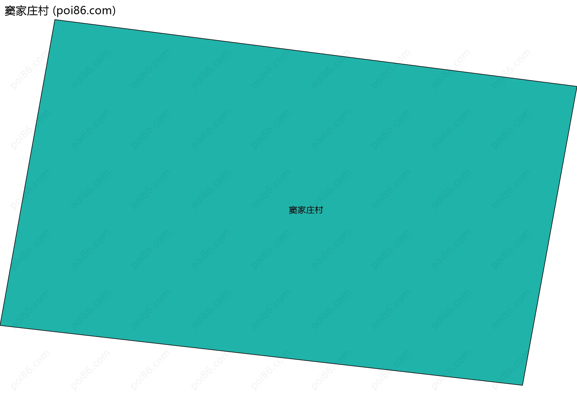 窦家庄村边界地图