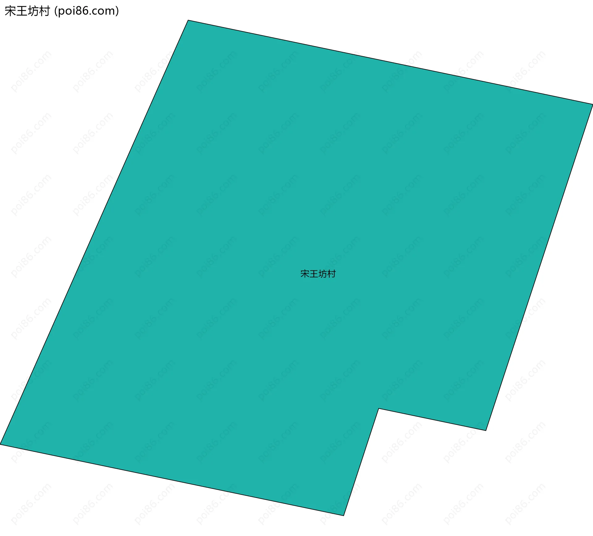 宋王坊村边界地图