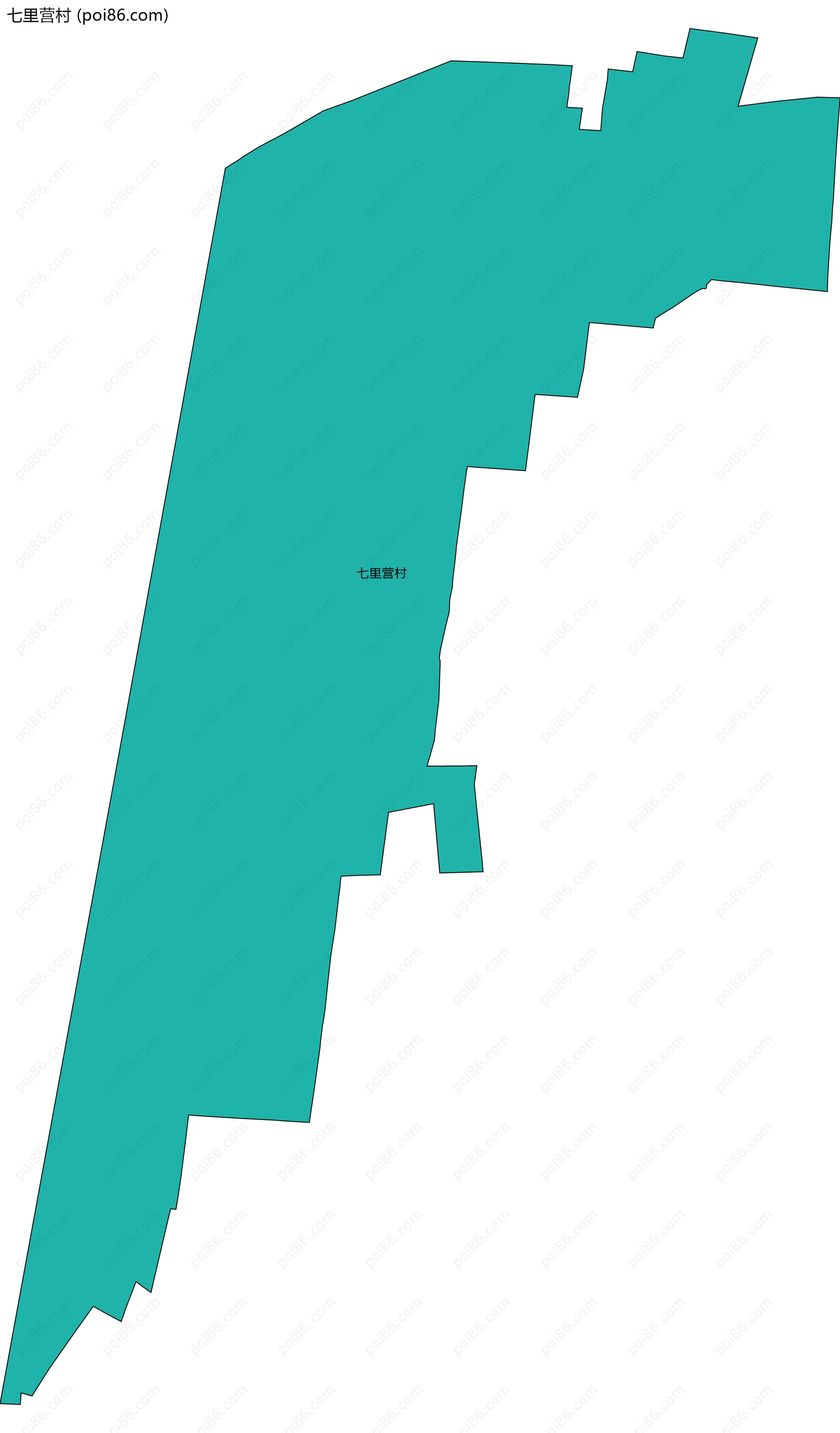 七里营村边界地图