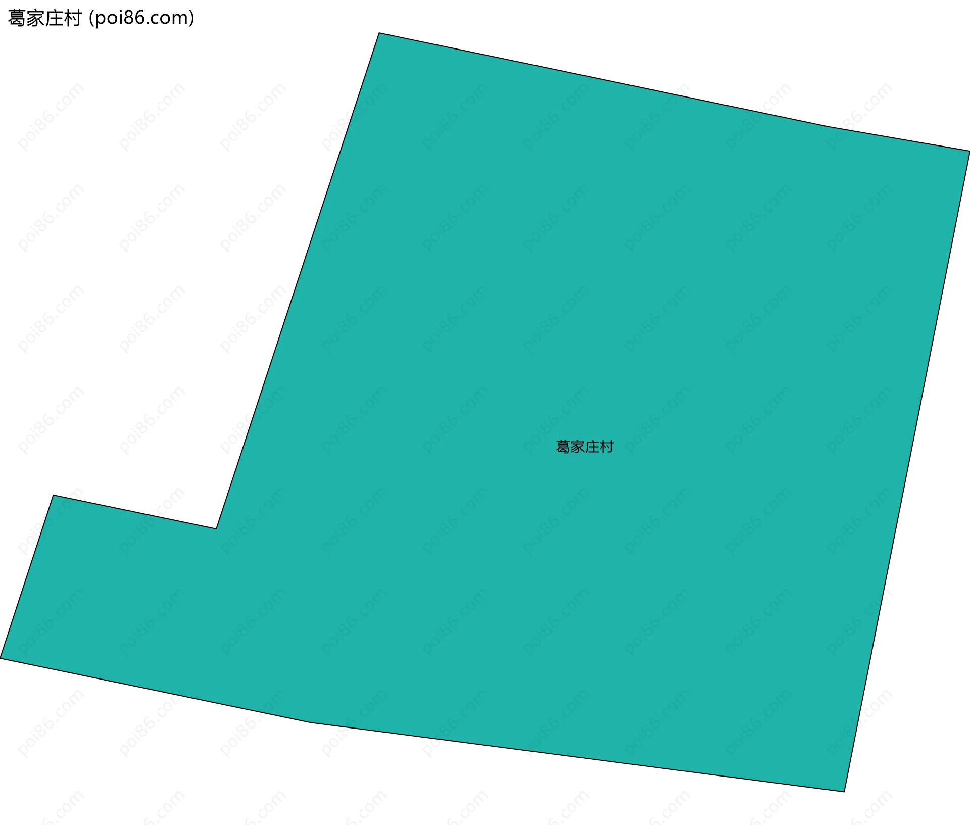 葛家庄村边界地图