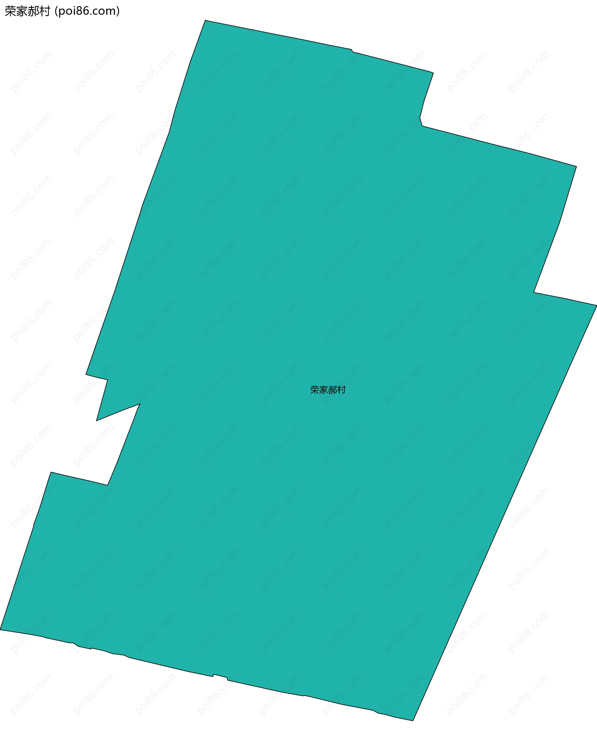 荣家郝村边界地图