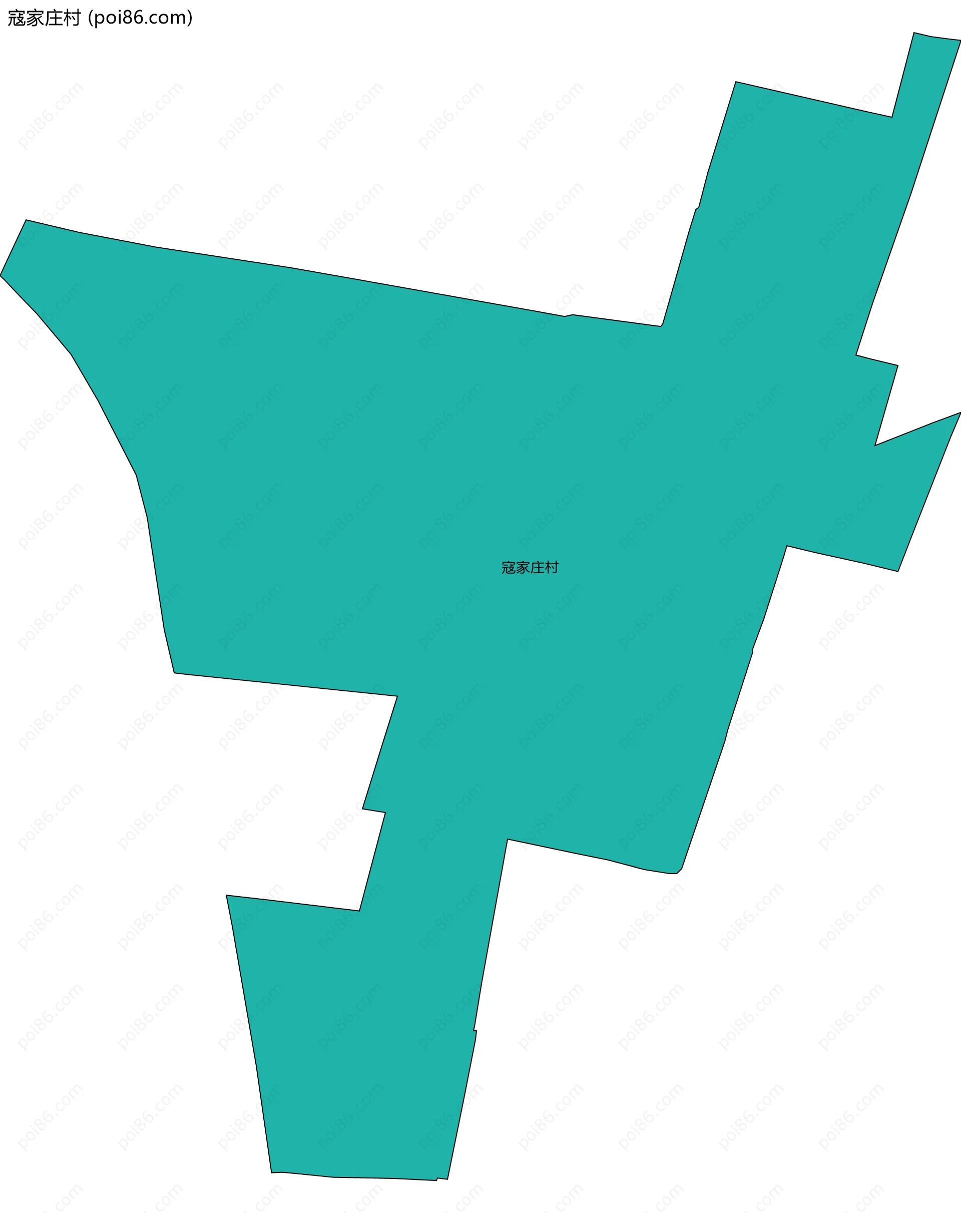 寇家庄村边界地图