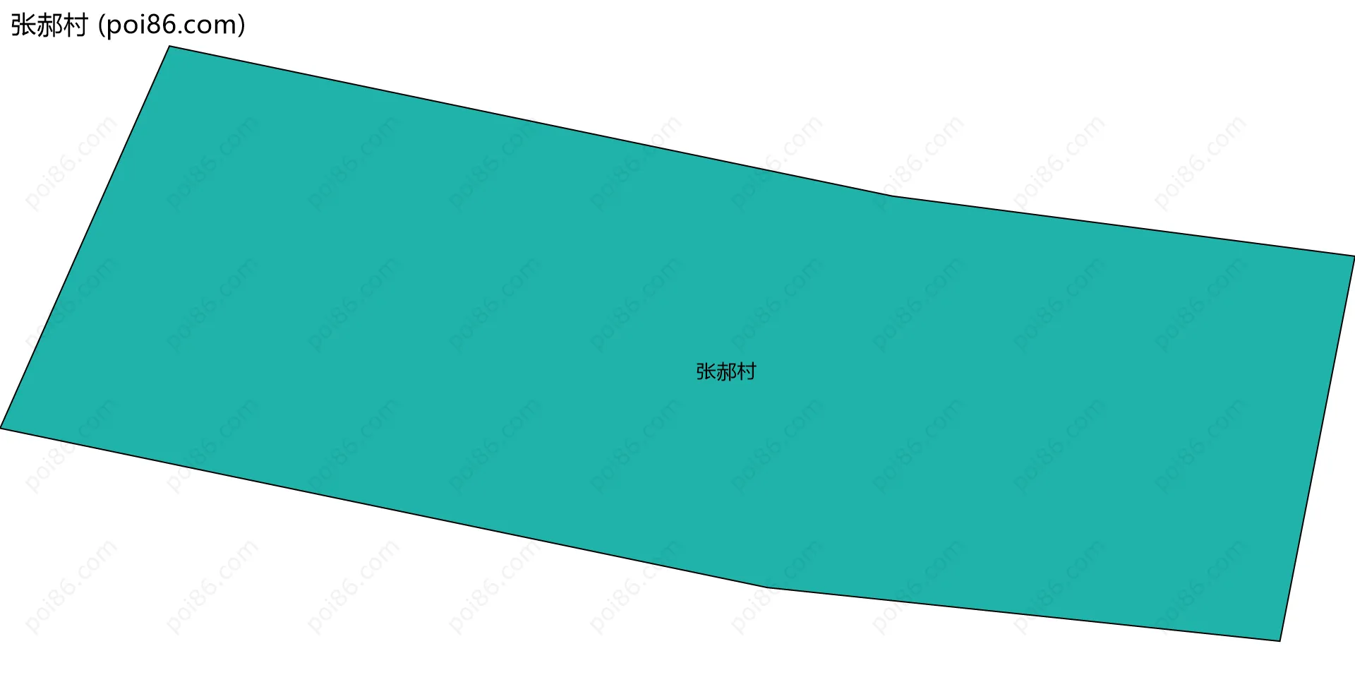 张郝村边界地图