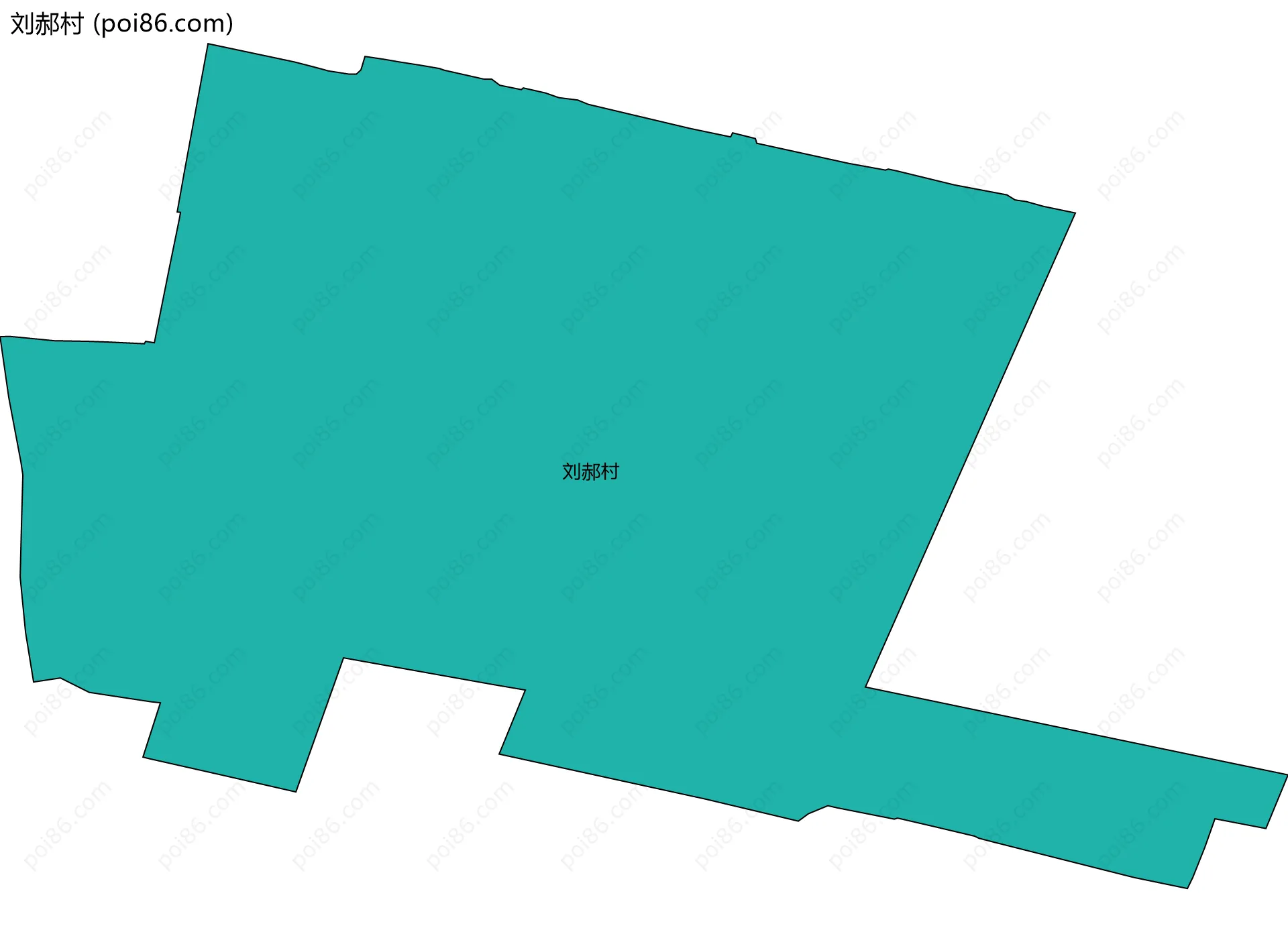 刘郝村边界地图